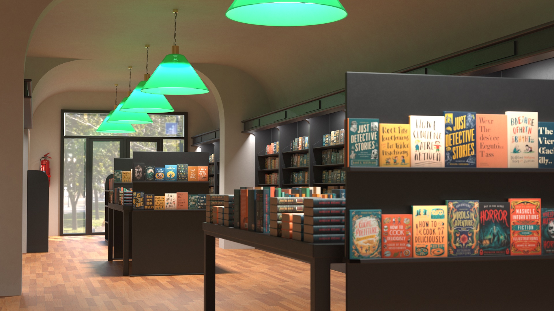 Book Store Interior 3D model