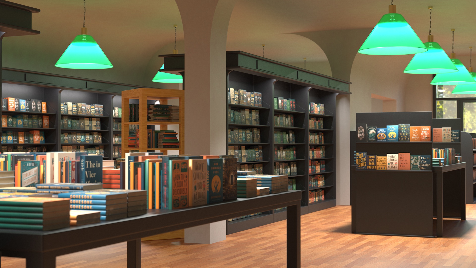 Book Store Interior 3D model