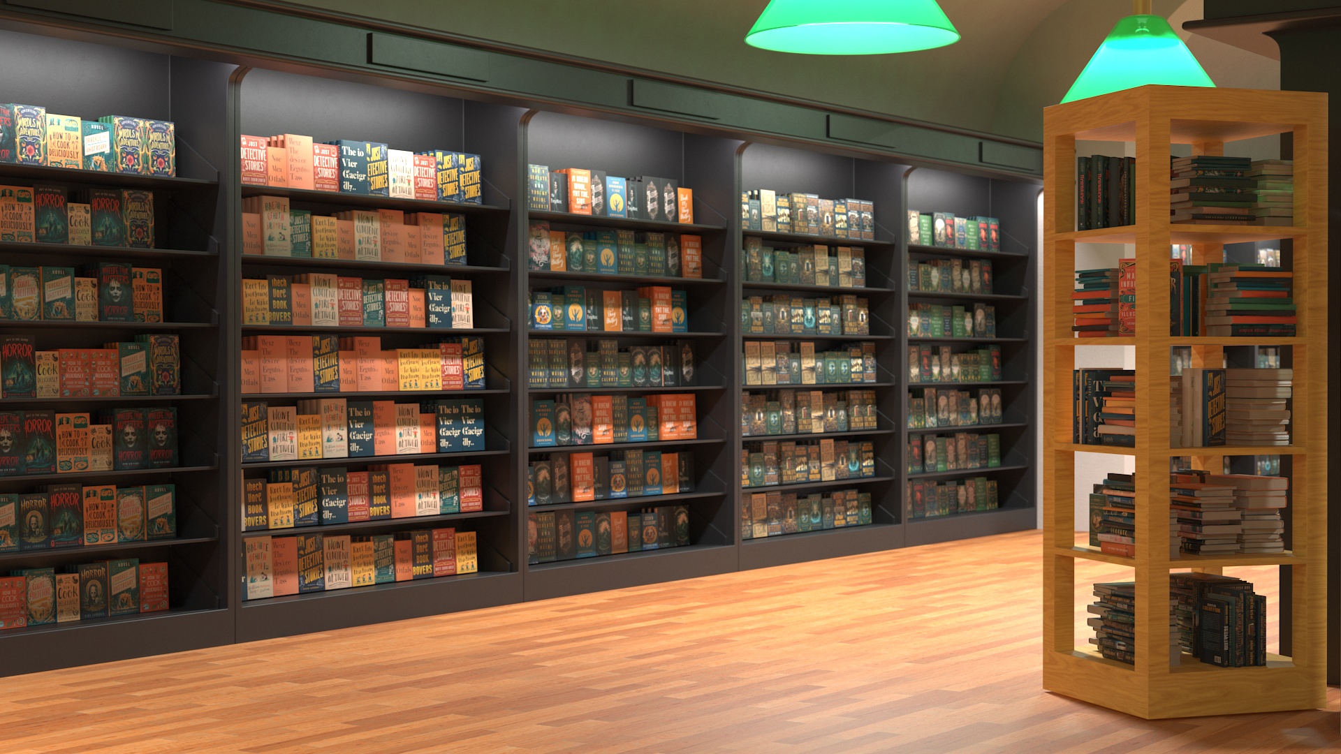 Book Store Interior 3D model