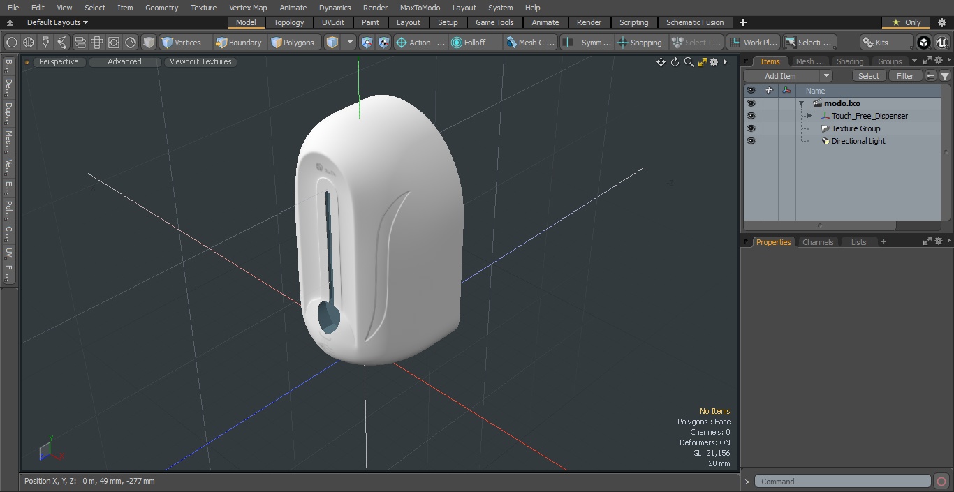3D model Touch Free Dispenser