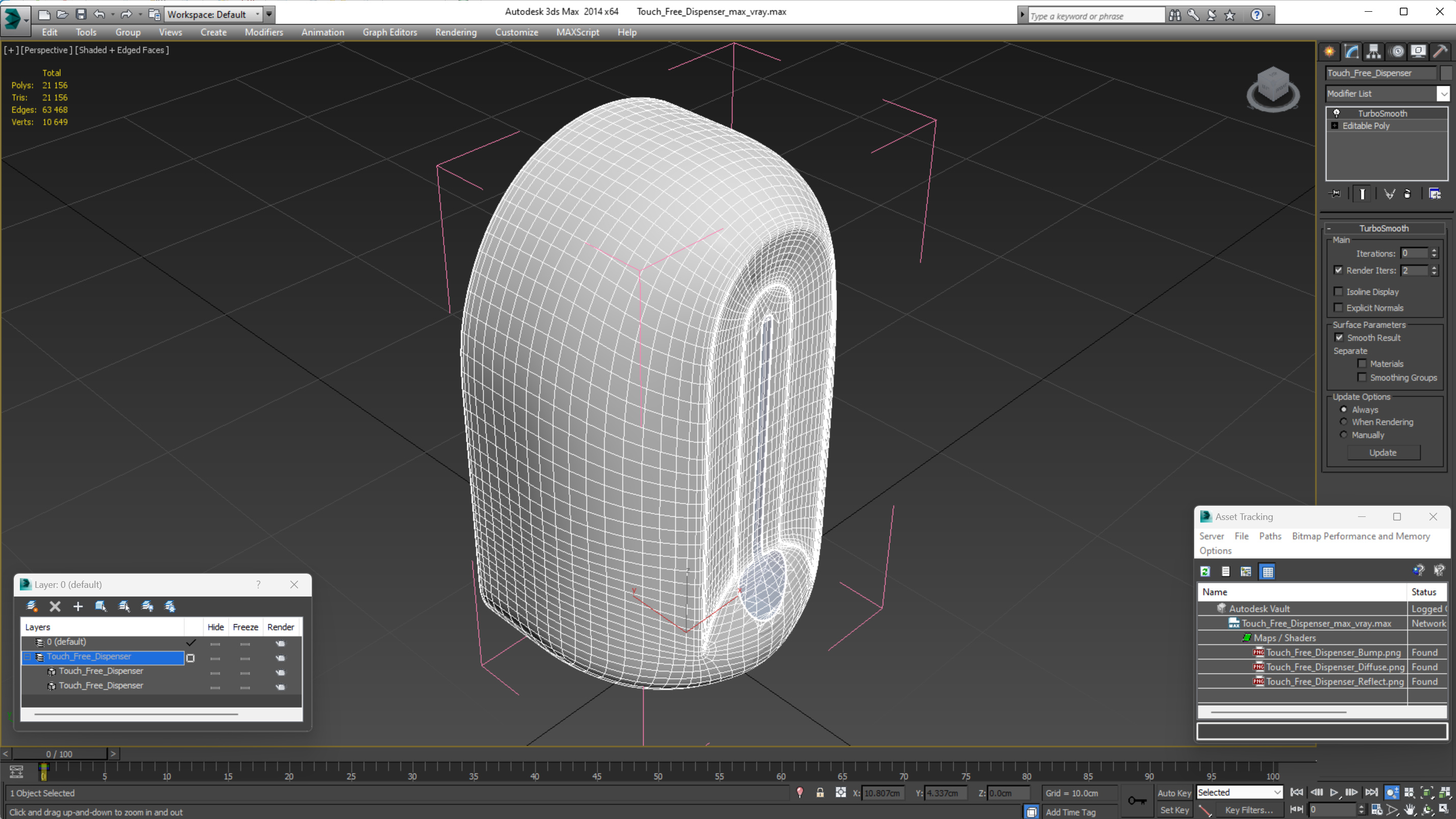 3D model Touch Free Dispenser