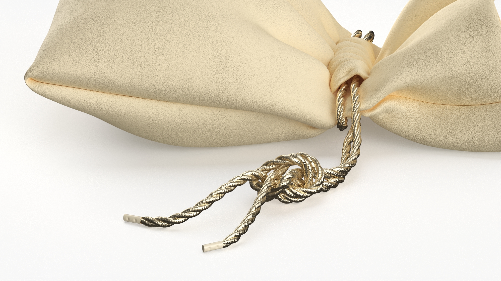 Westpack Drawstring Jewelry Bag Beige, view 4
