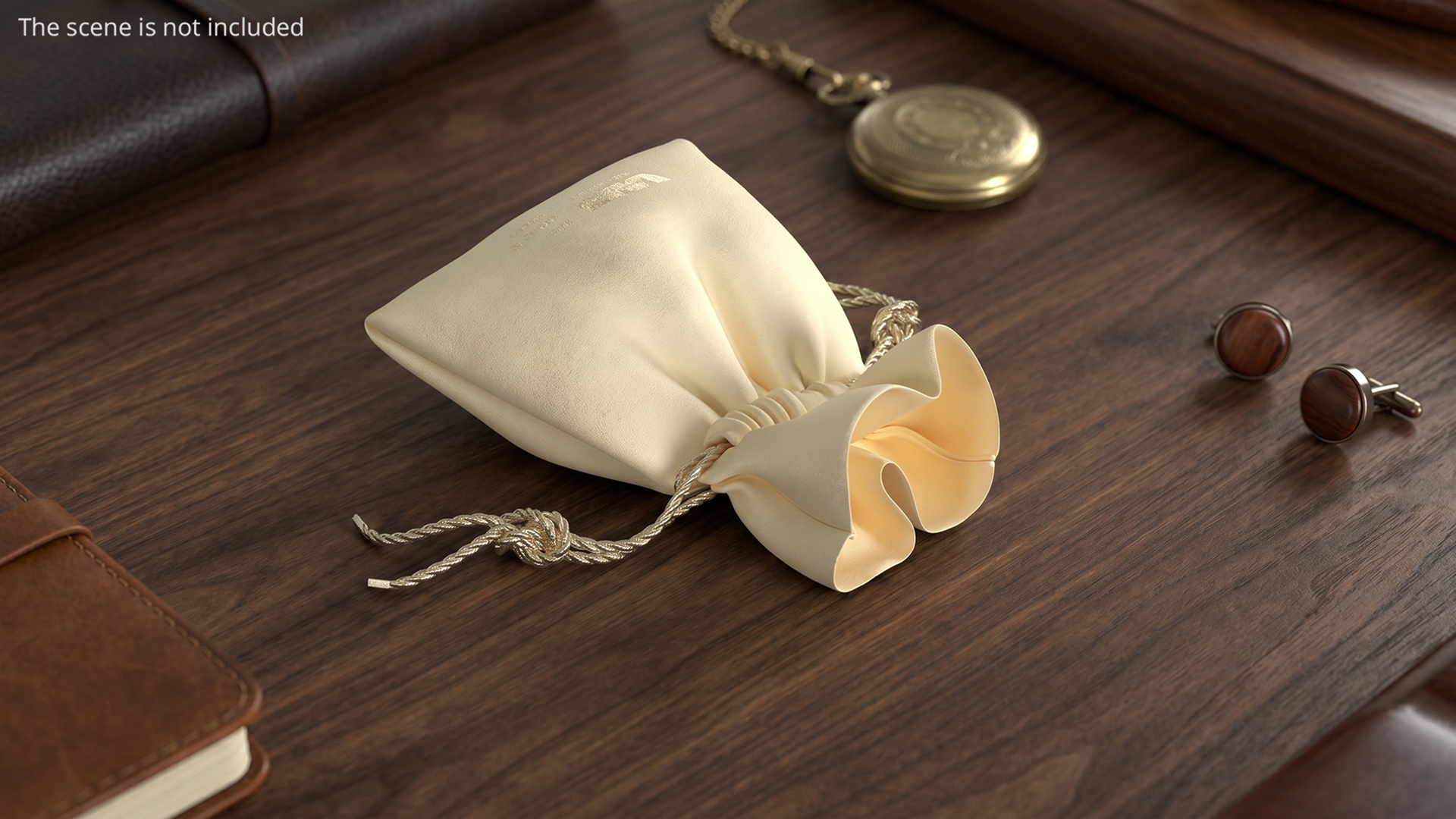 Westpack Drawstring Jewelry Bag Beige, view 2