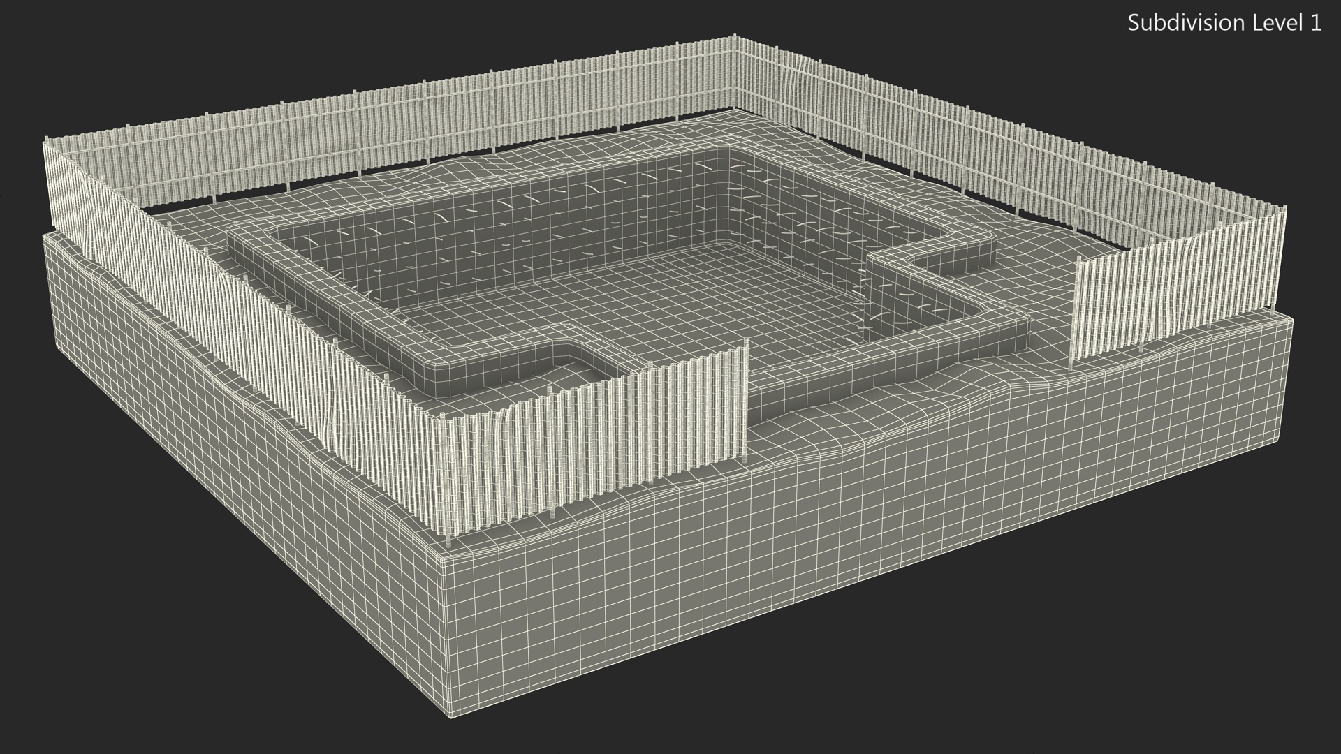 Construction Foundation Pit 3D