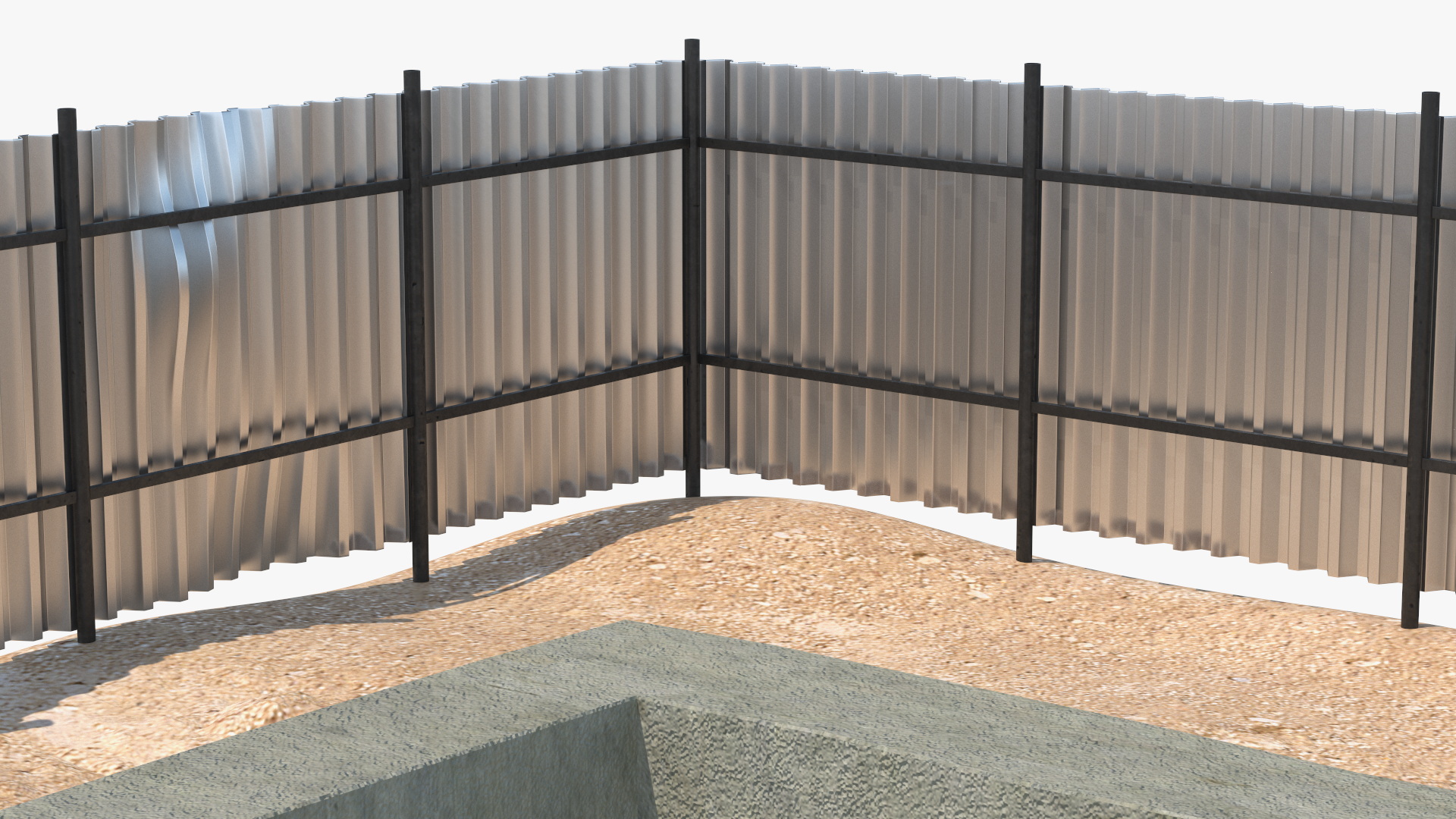 Construction Foundation Pit 3D