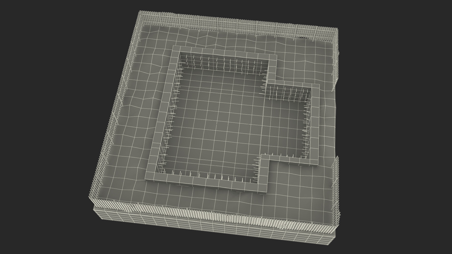 Construction Foundation Pit 3D