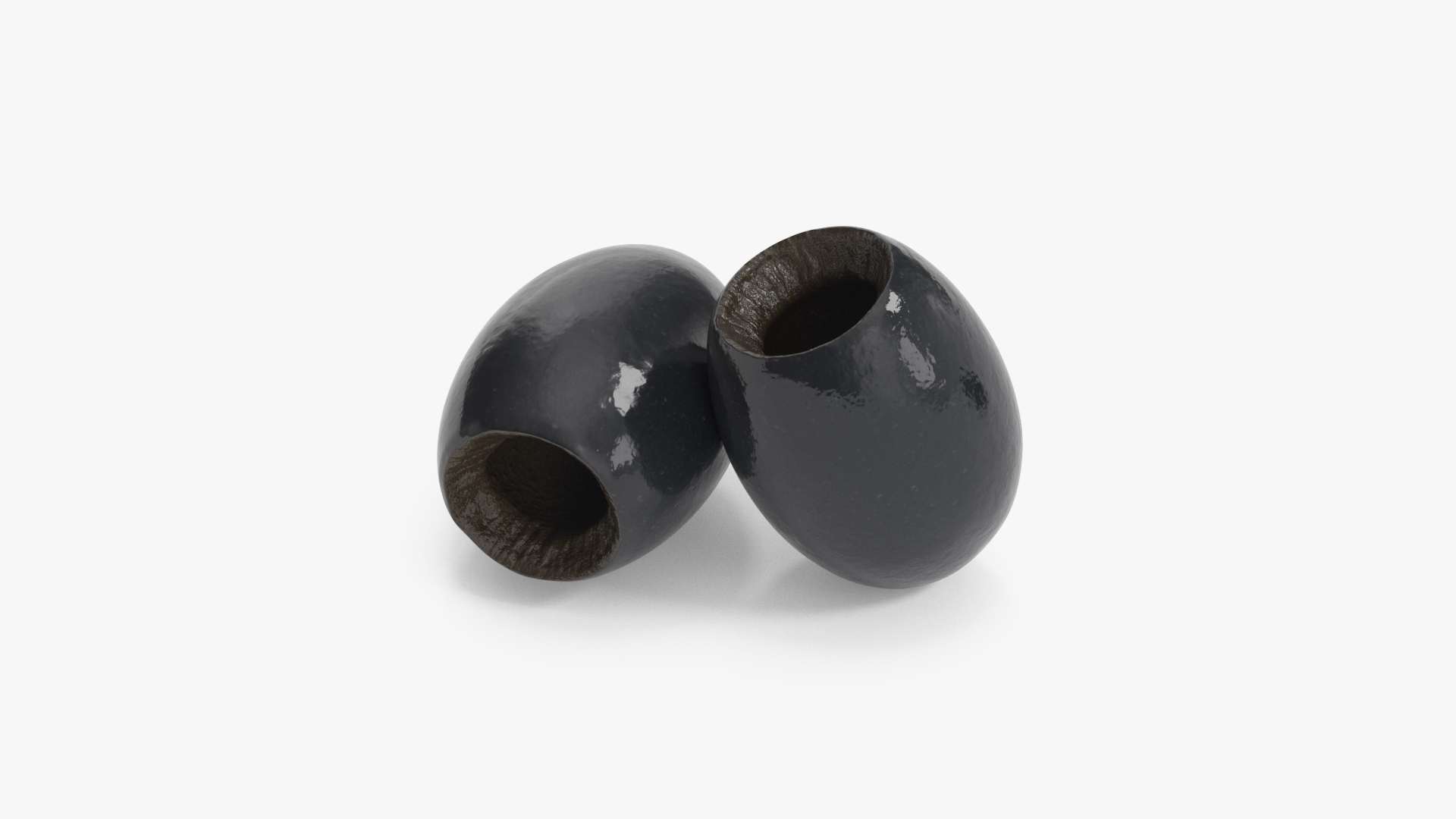 Black Olives Pitted 3D model