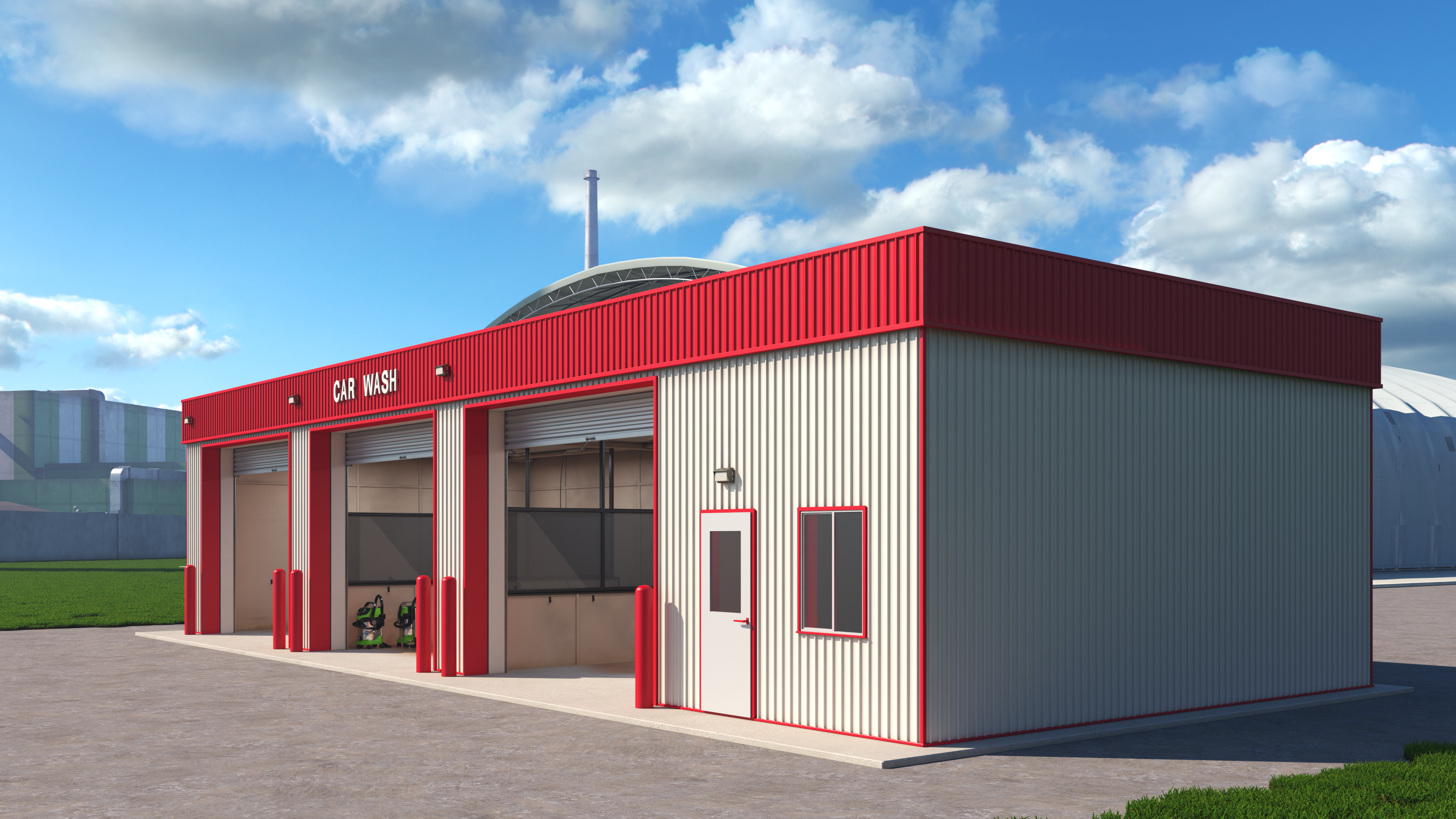 Wash Red Building, view 6