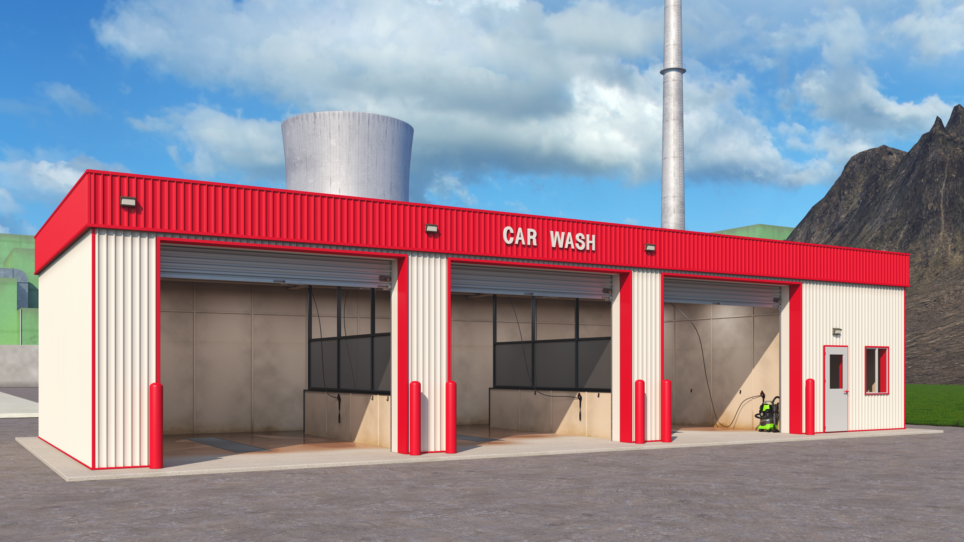 Wash Red Building, view 12