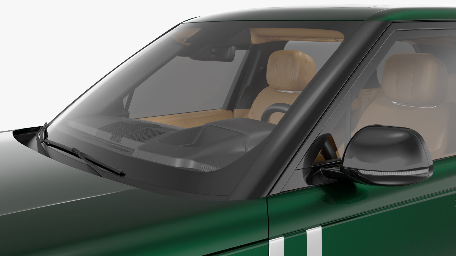 3D model Luxury European SUV Simple Interior
