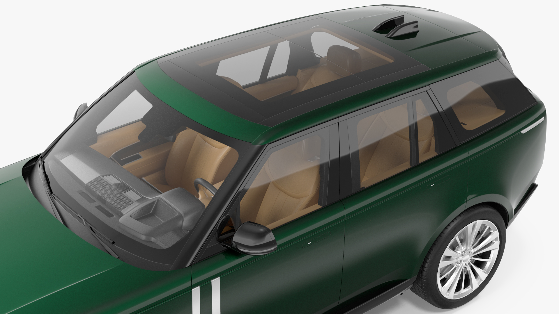 3D model Luxury European SUV Simple Interior