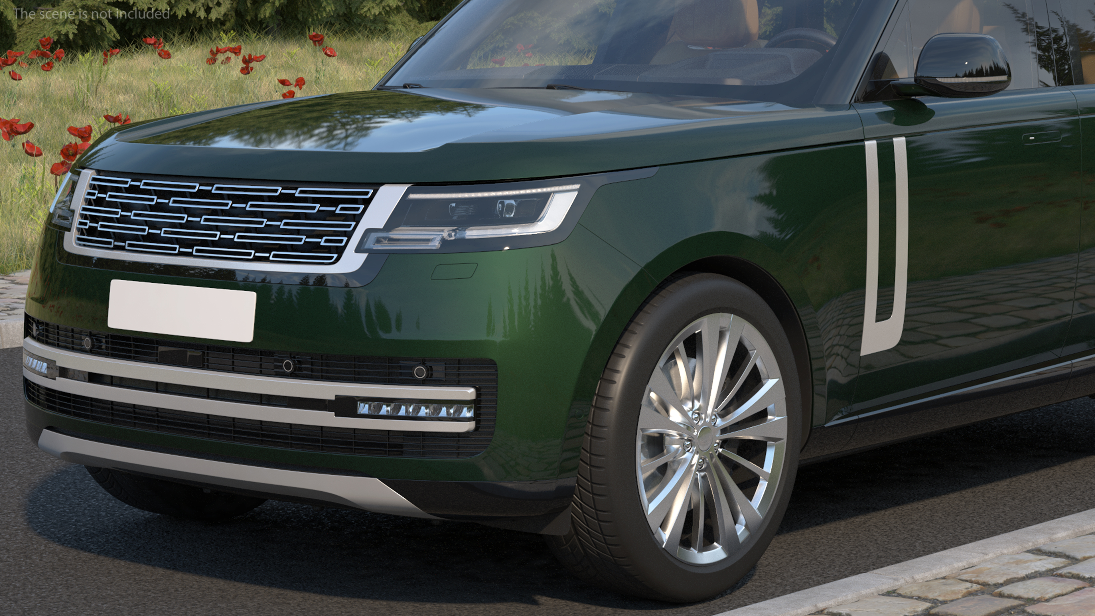 3D model Luxury European SUV Simple Interior