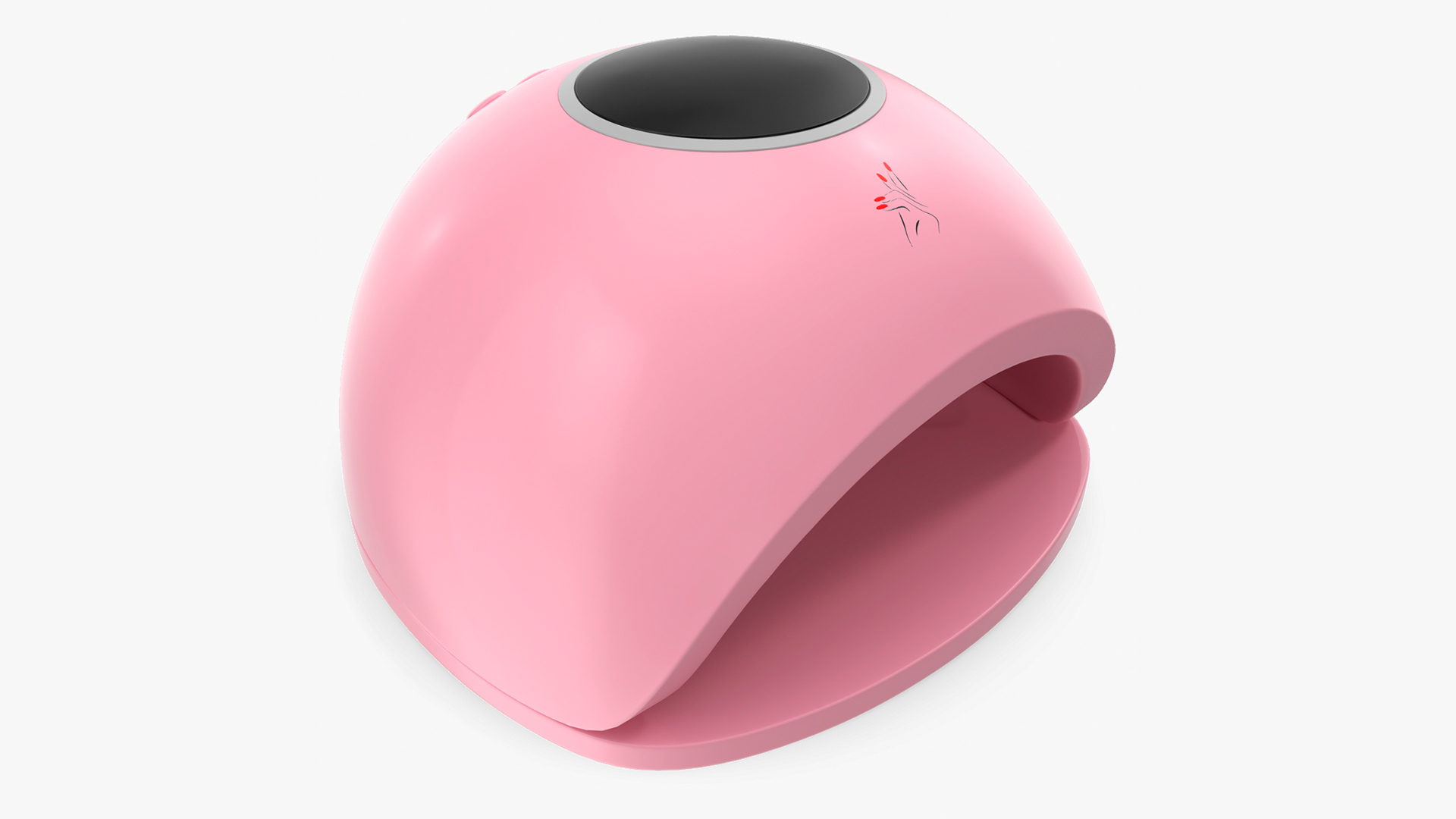 3D model Gel UV LED Nail Lamp Pink Off State