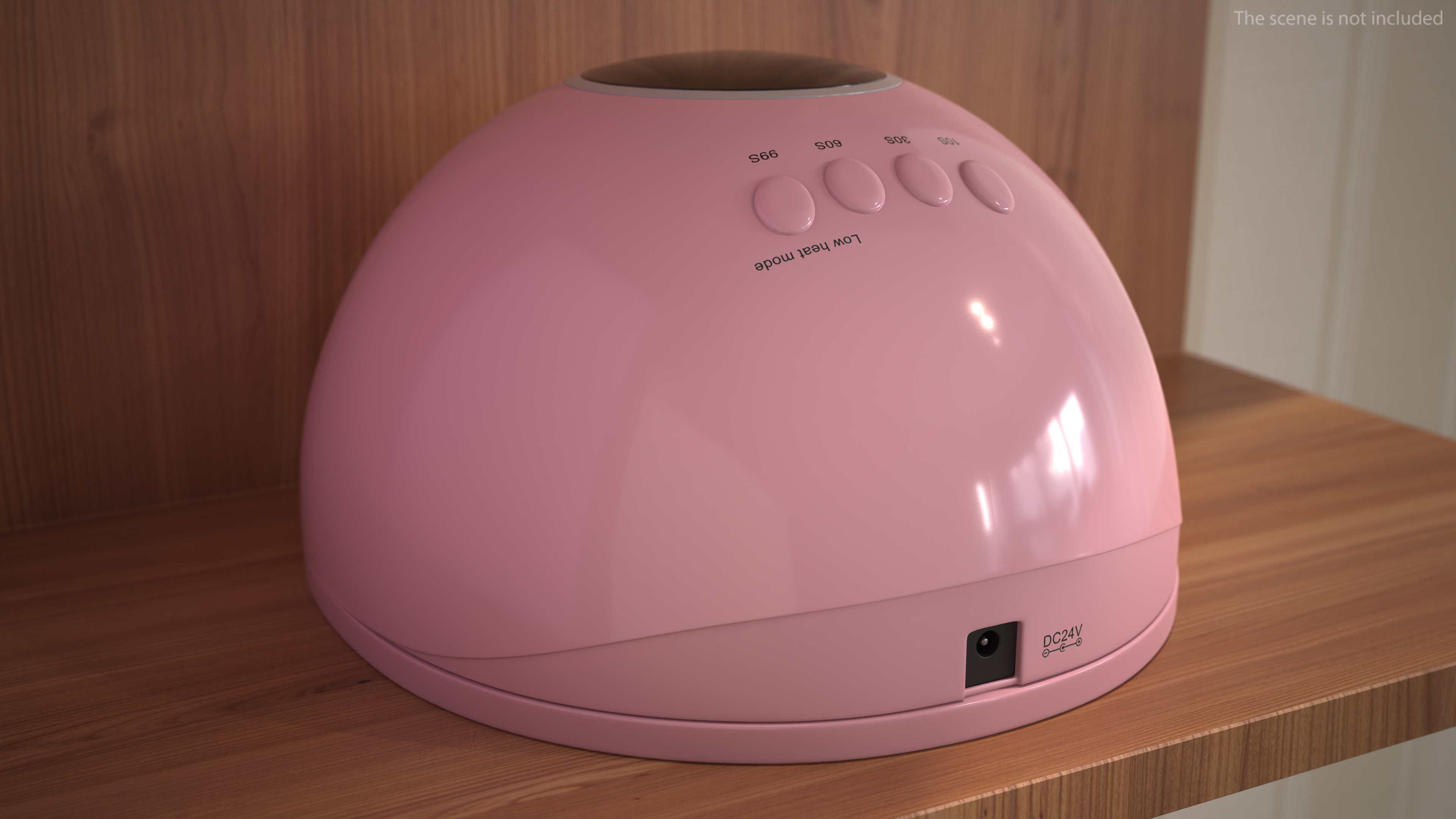 3D model Gel UV LED Nail Lamp Pink Off State