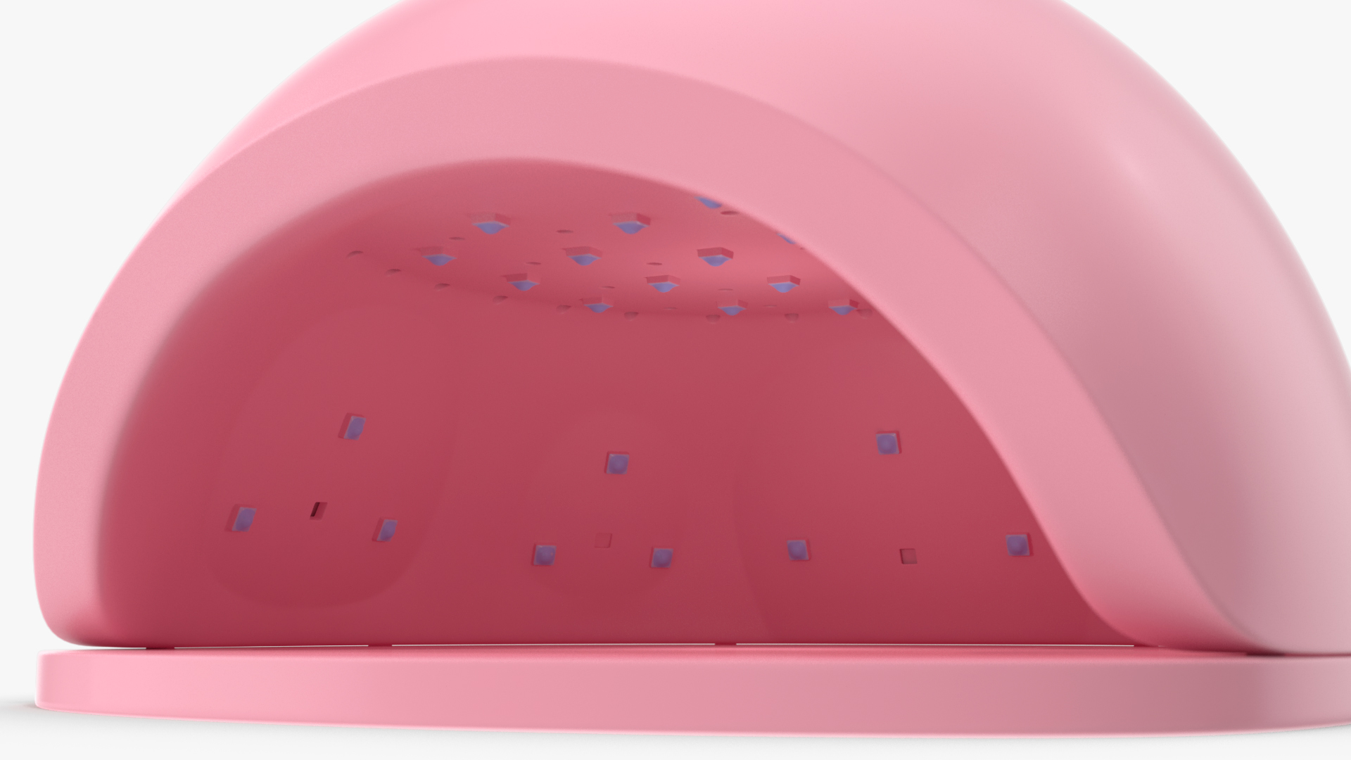 3D model Gel UV LED Nail Lamp Pink Off State