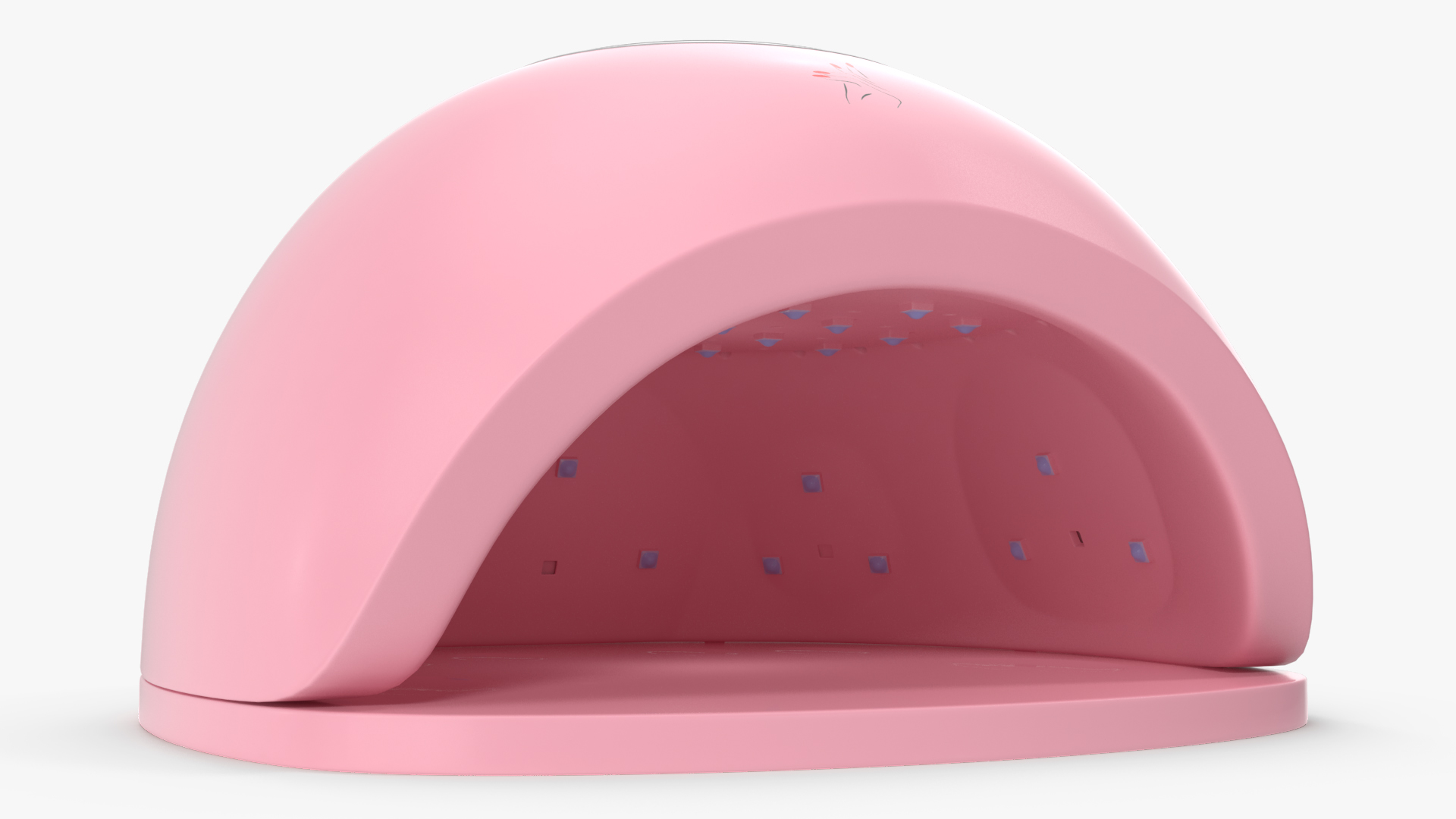 3D model Gel UV LED Nail Lamp Pink Off State