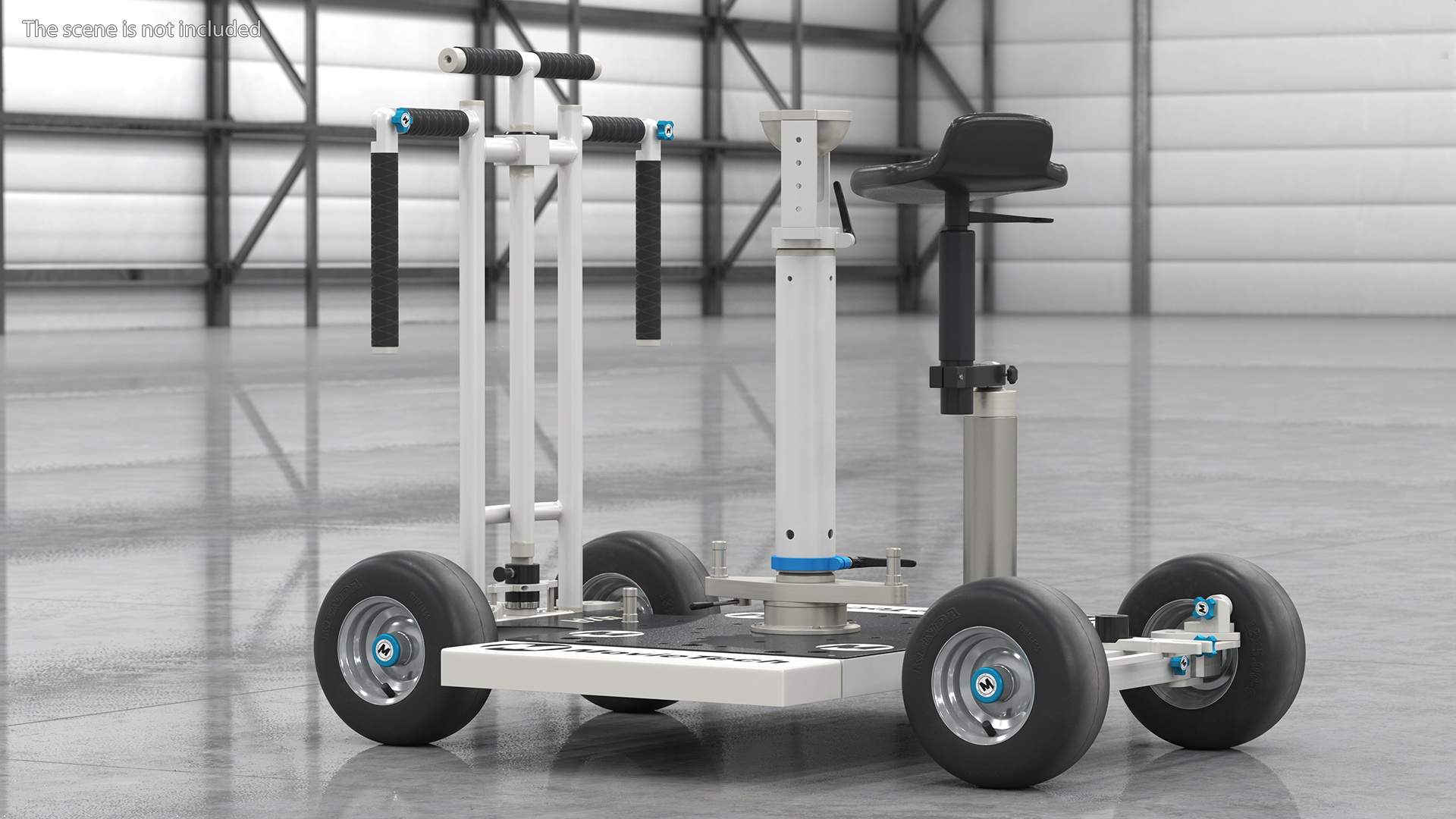 3D MovieTech 4x4 Dolly with Seat Rigged