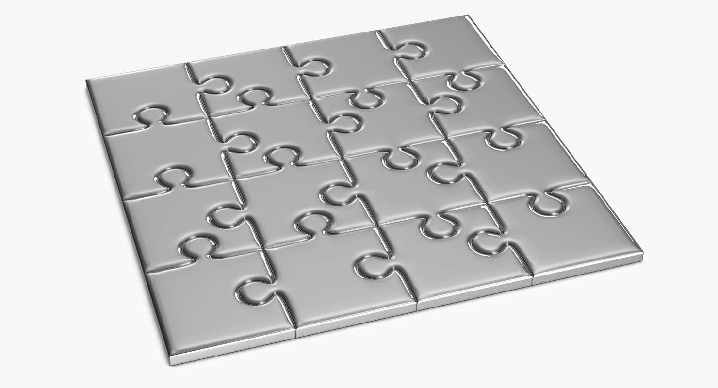 3D model Puzzle Template