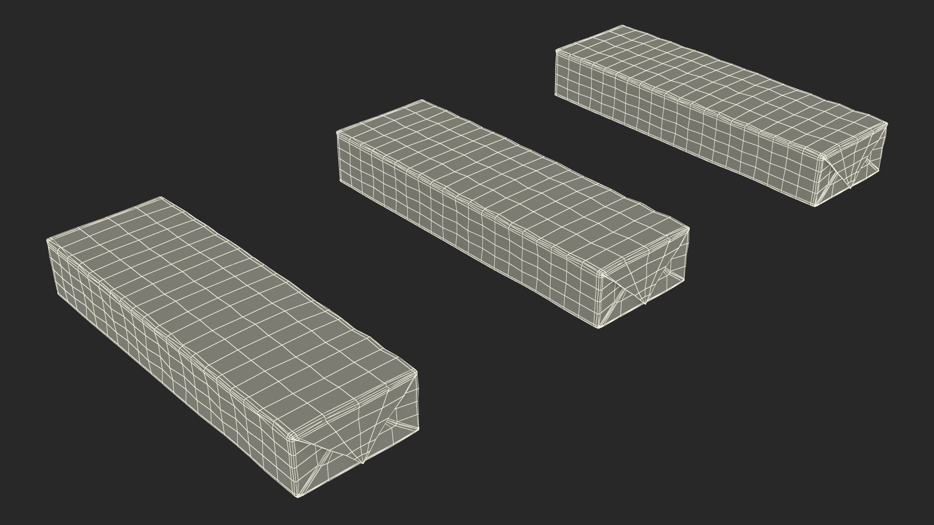 Orbit Chewing Gum Set of Three Flavours 3D model
