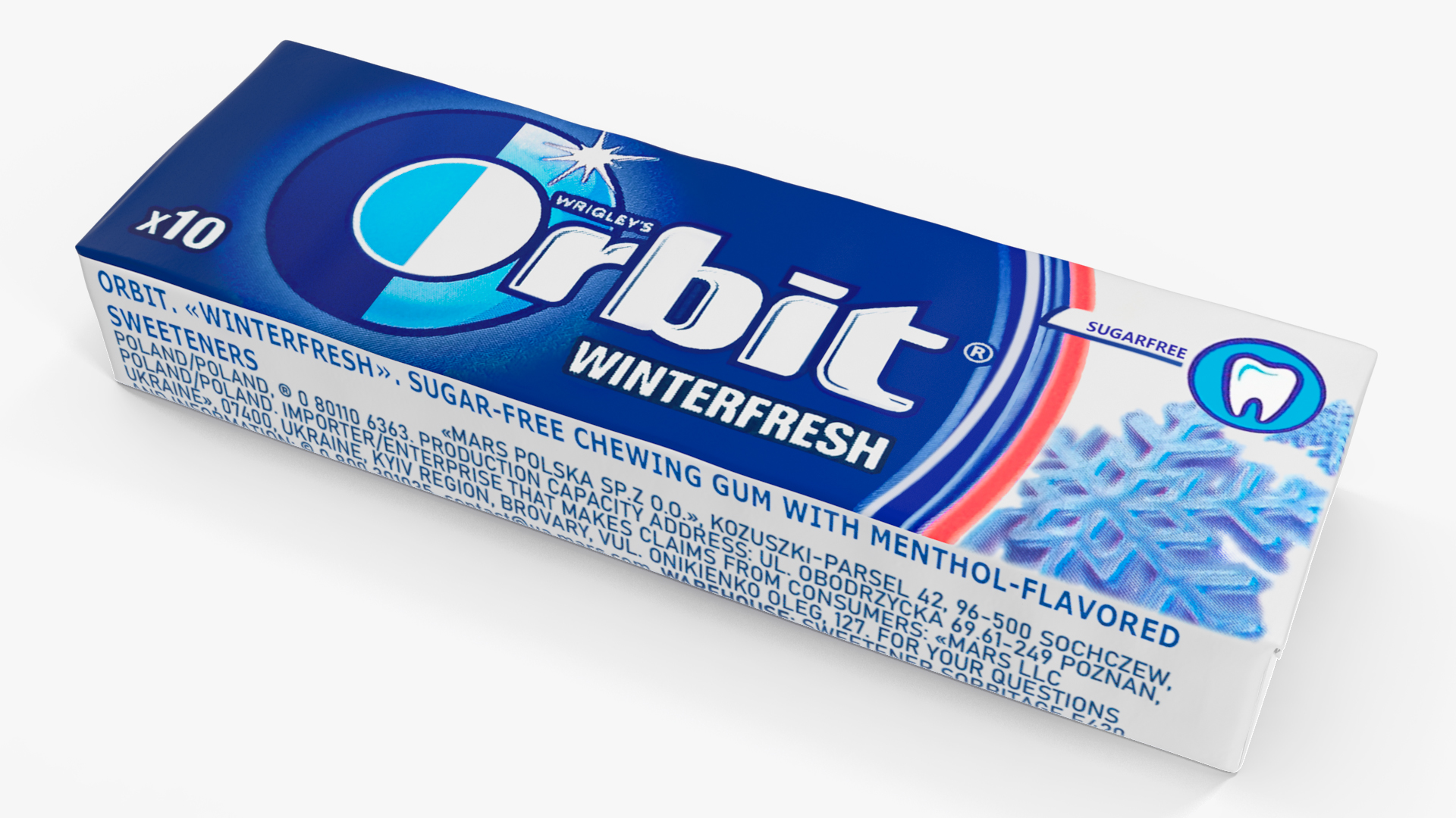 Orbit Chewing Gum Set of Three Flavours 3D model