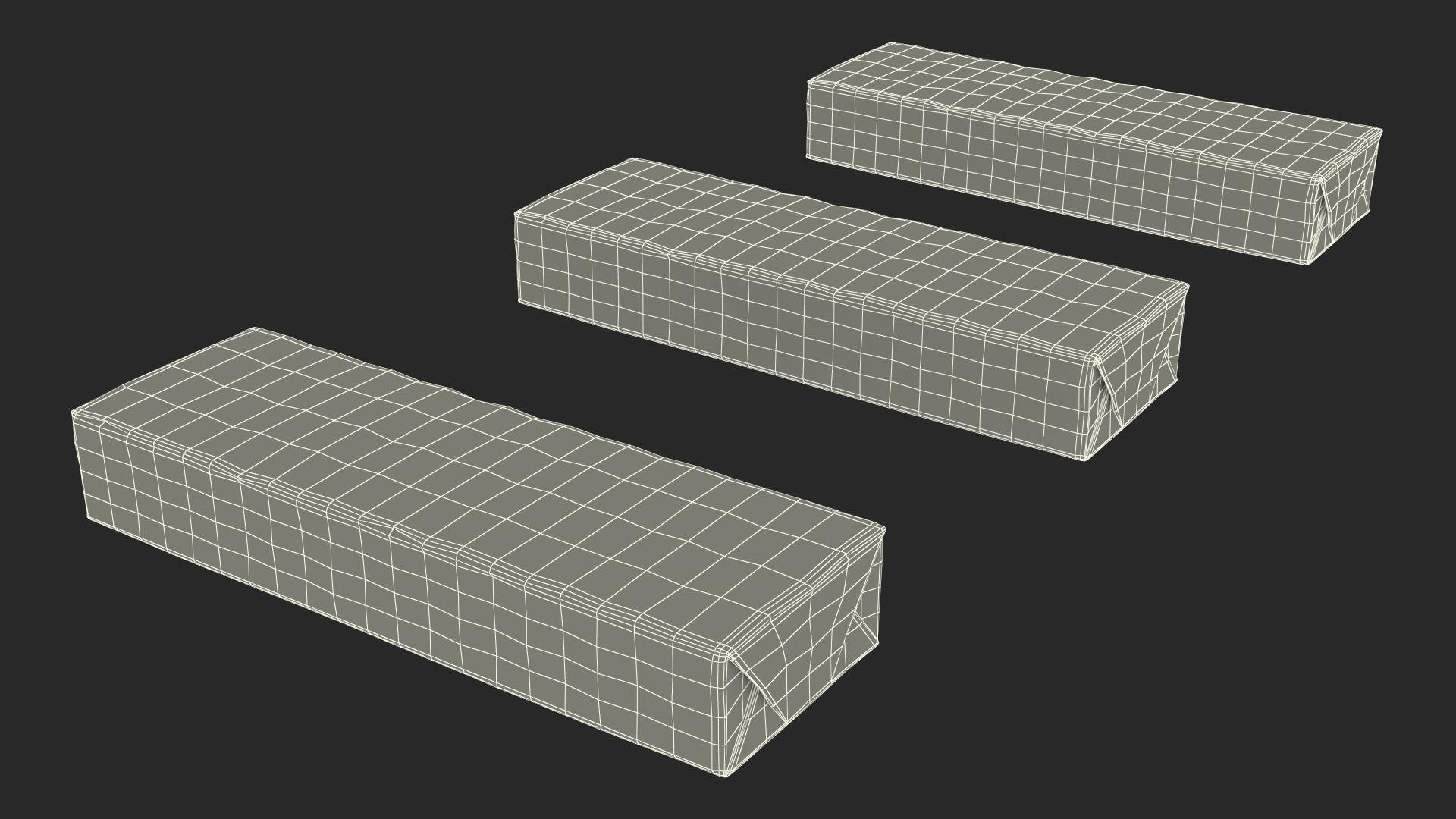 Orbit Chewing Gum Set of Three Flavours 3D model