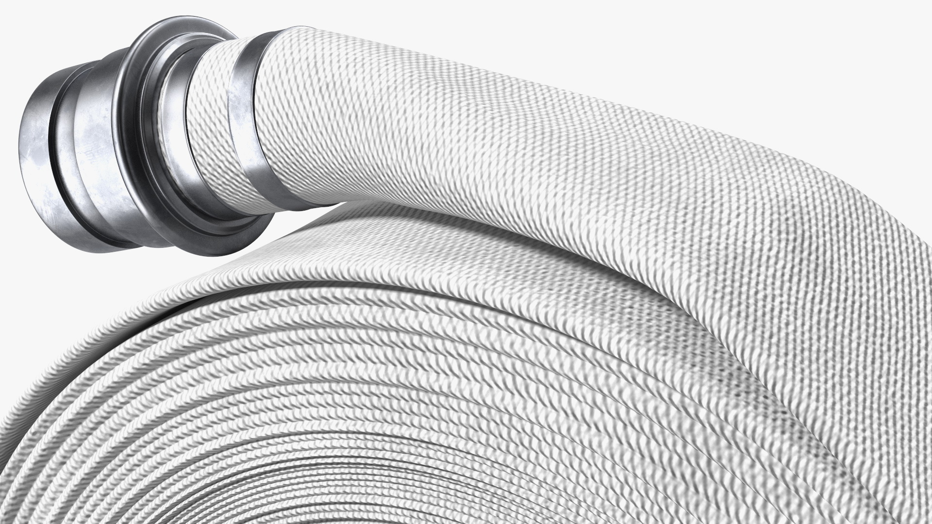 Fire Hose White Canvas 3D