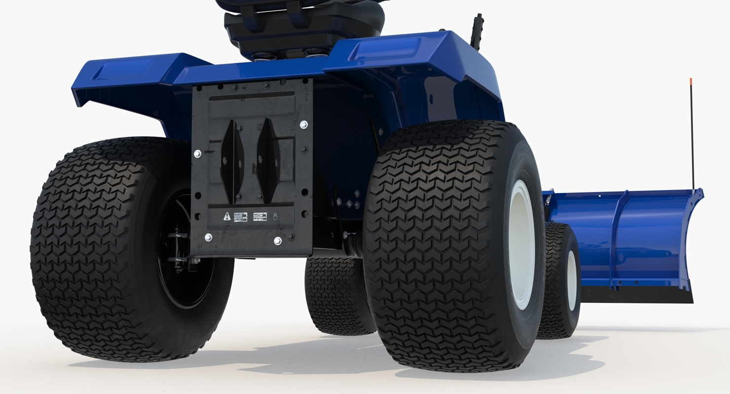 Tractor with Snow Plow 3D