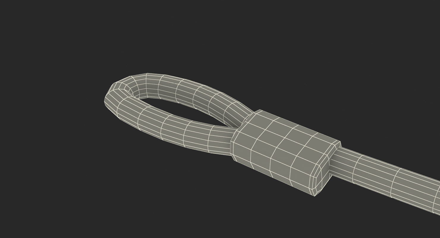 3D Steel Wire Rope 3m model