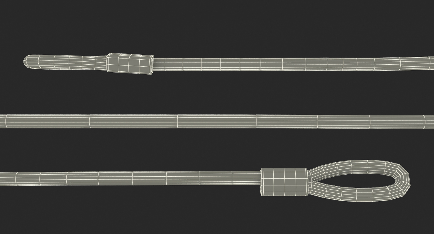3D Steel Wire Rope 3m model