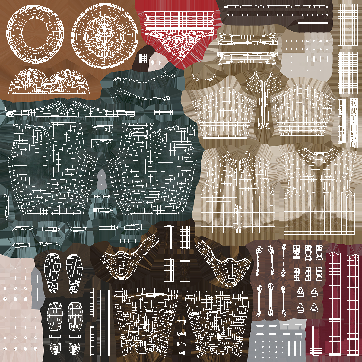 Wild West Mens Clothes 3D