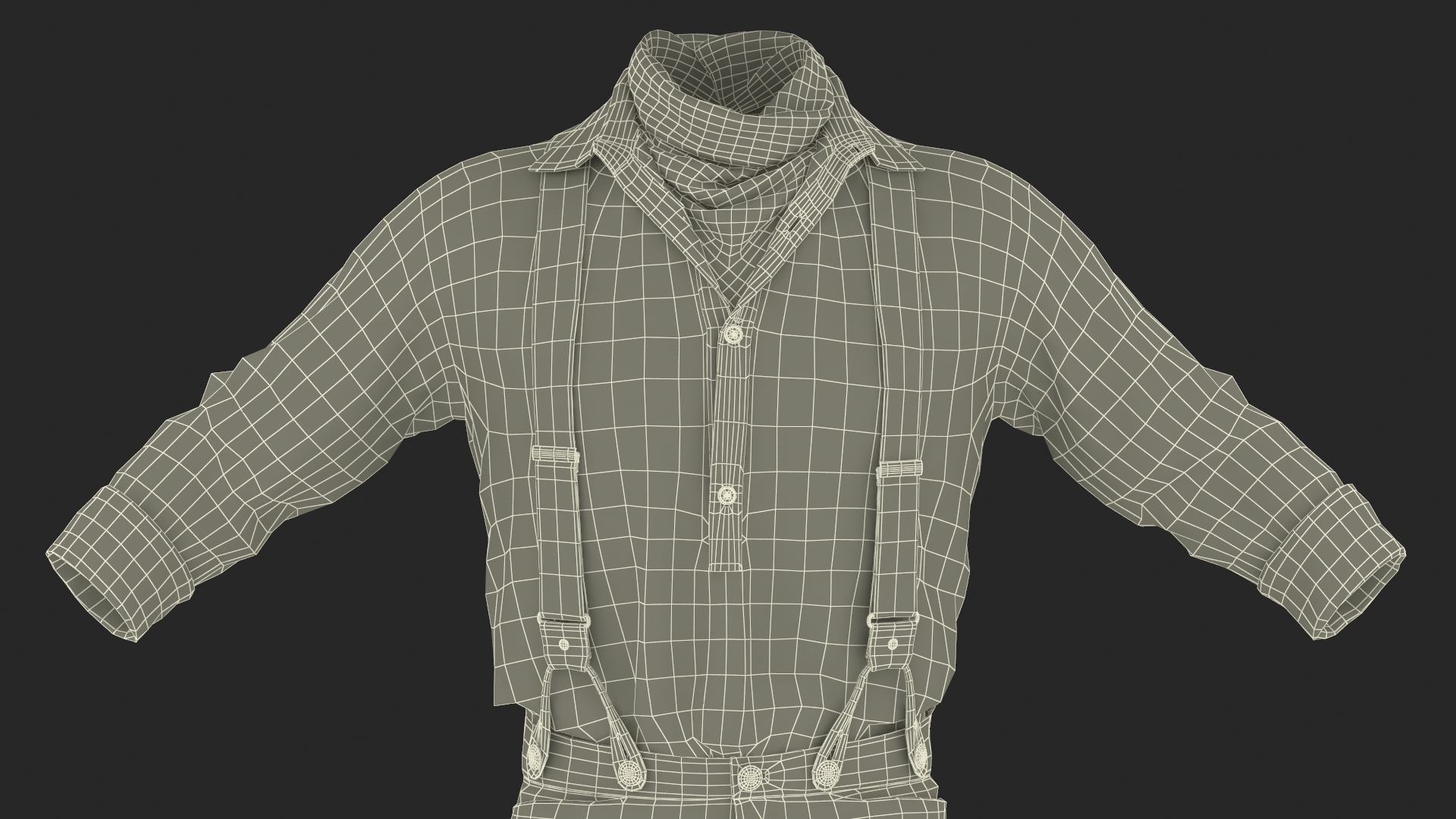 Wild West Mens Clothes 3D