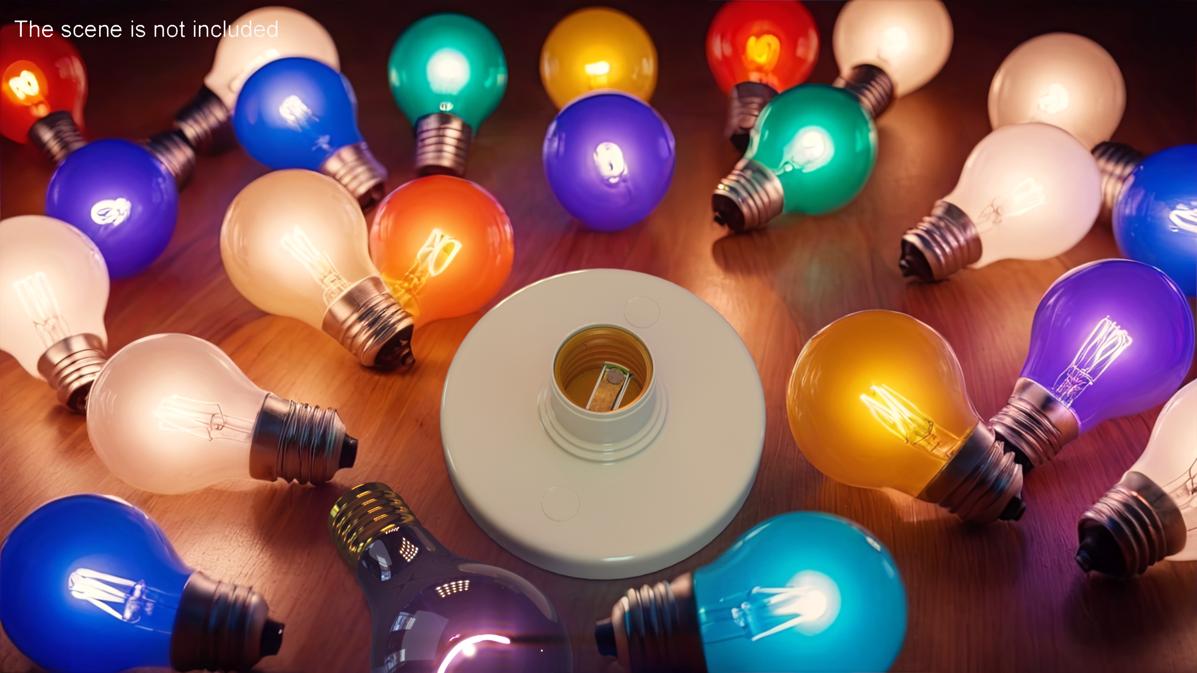 Round Screw Light Bulb Socket 3D model
