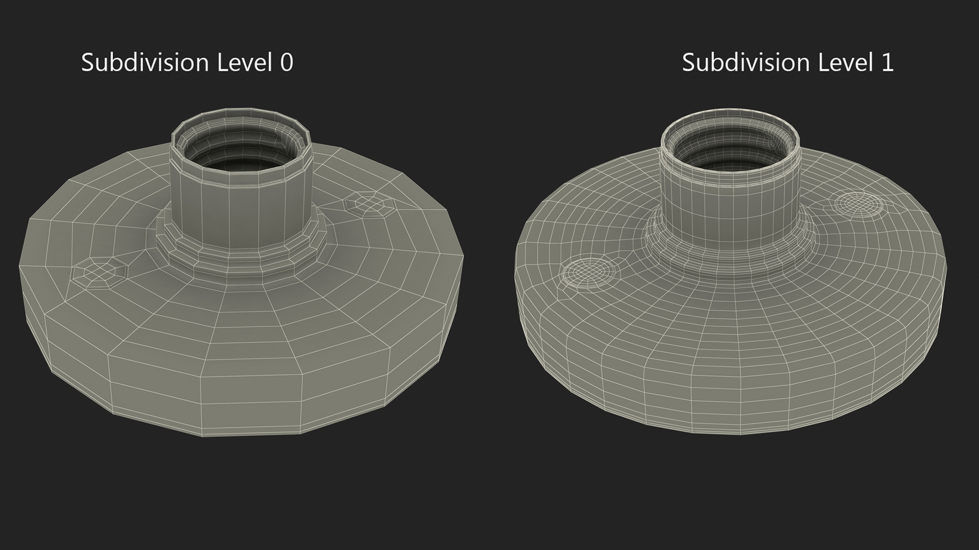 Round Screw Light Bulb Socket 3D model