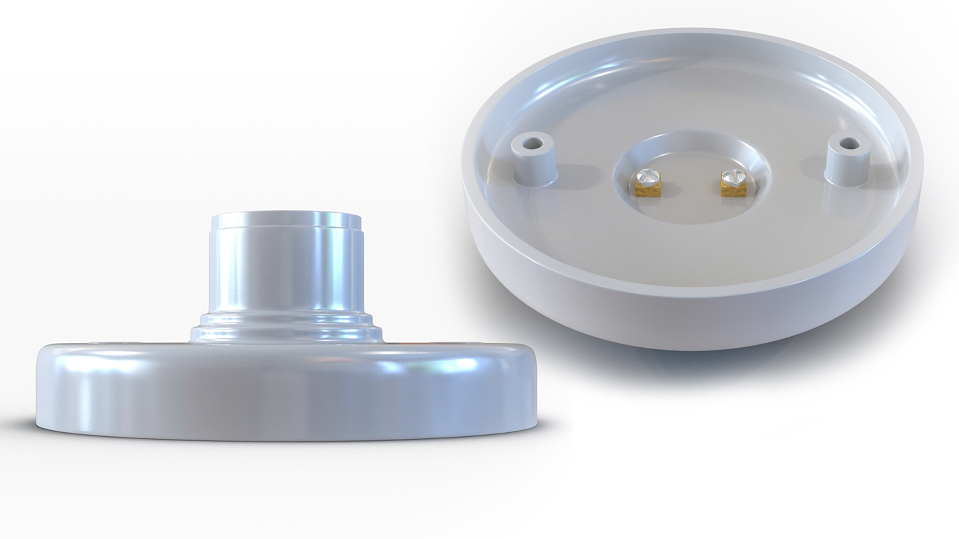 Round Screw Light Bulb Socket 3D model