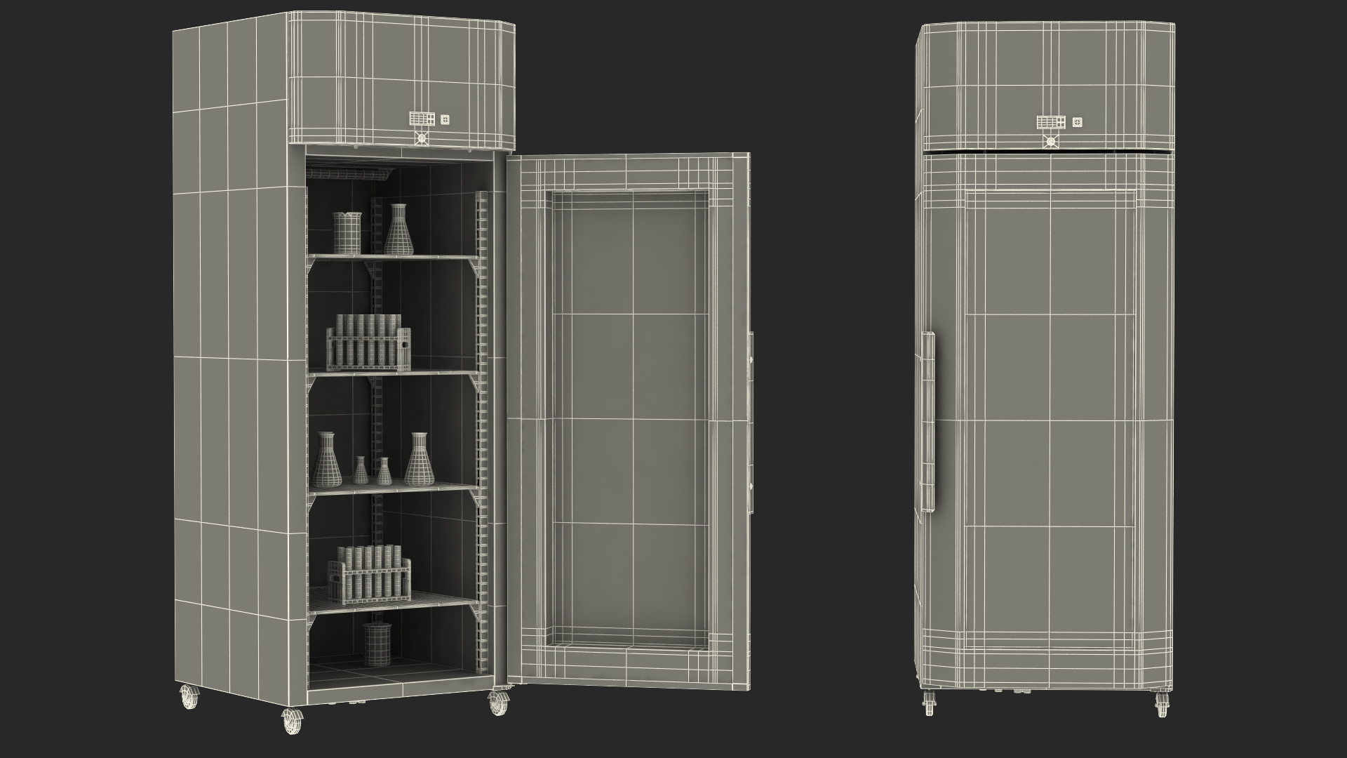 3D Cooled Lab Incubator 570L with Test Tubes