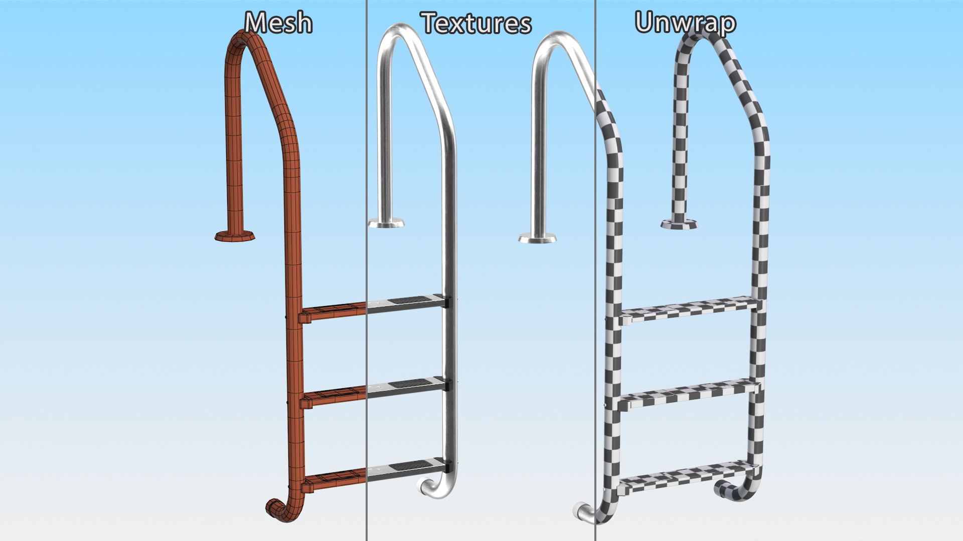 3D model Swimming Pool Ladder