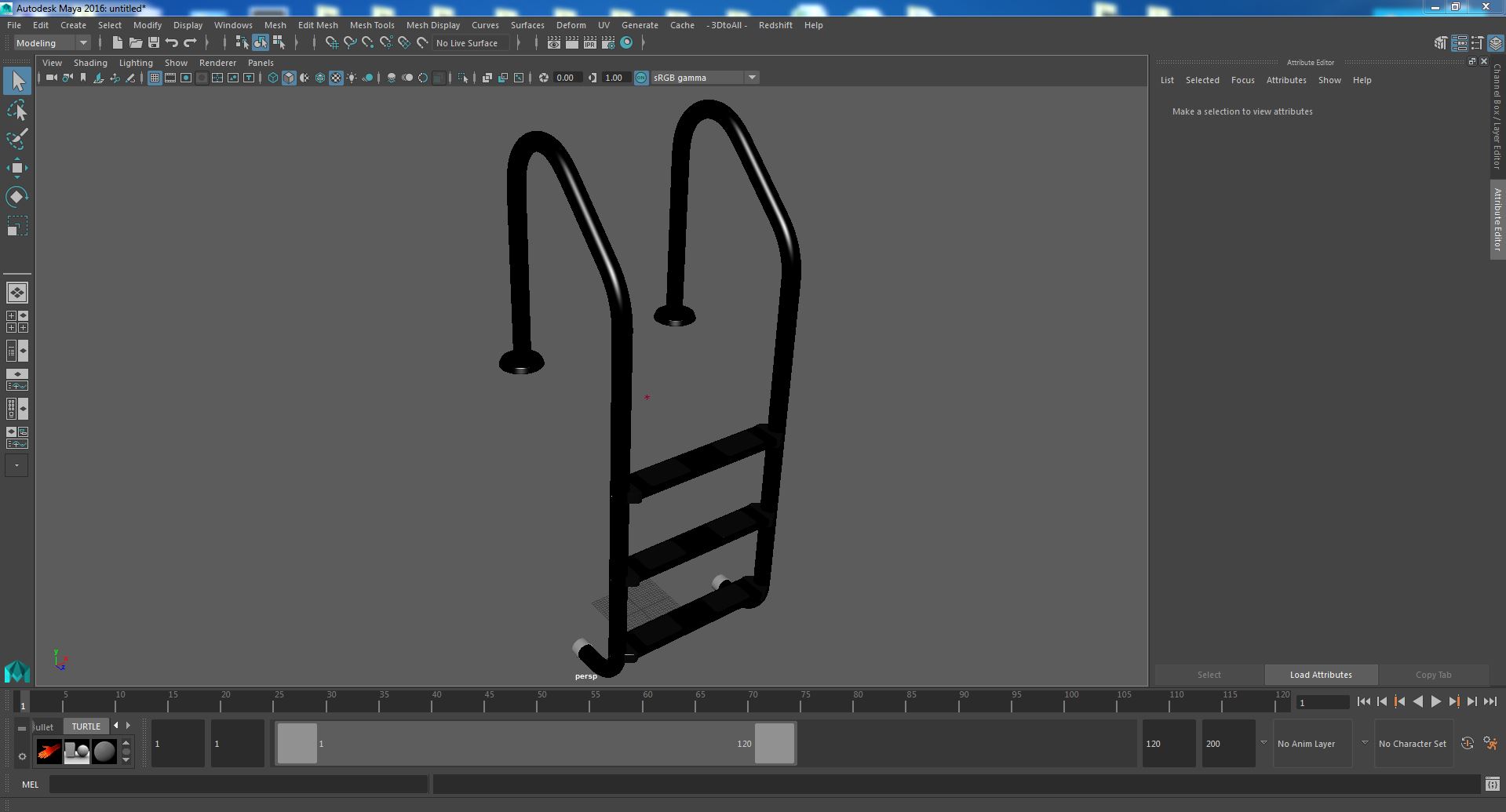 3D model Swimming Pool Ladder