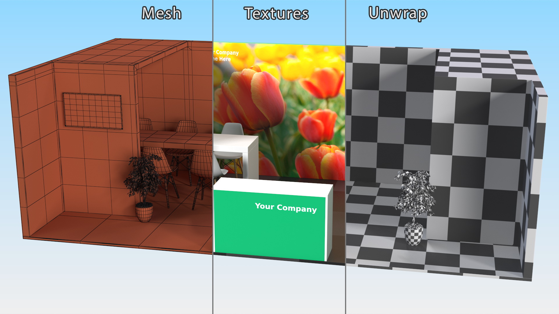 3D Exhibition Stand Design model