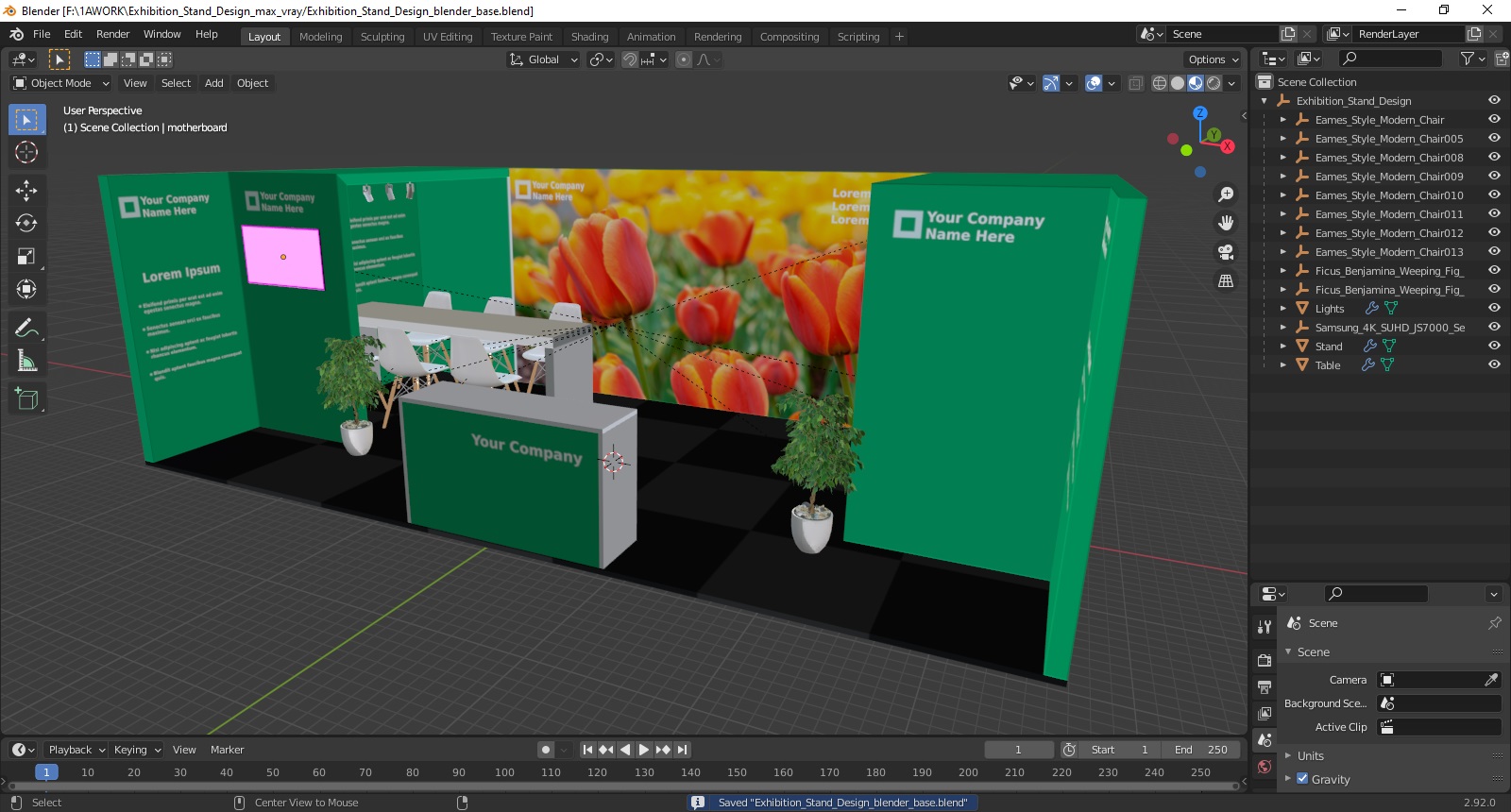 3D Exhibition Stand Design model