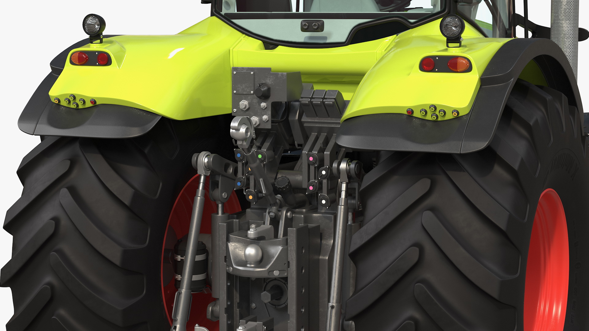 3D model Claas Axion 800 with Maupu 18t Trailer Rigged