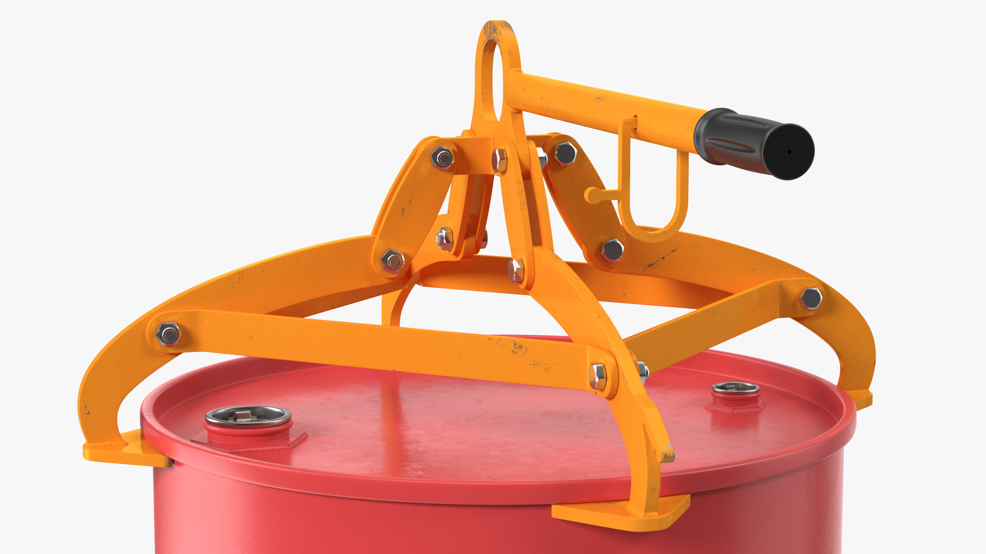 Vertical Drum Lifting Tongs with Barrel 3D model