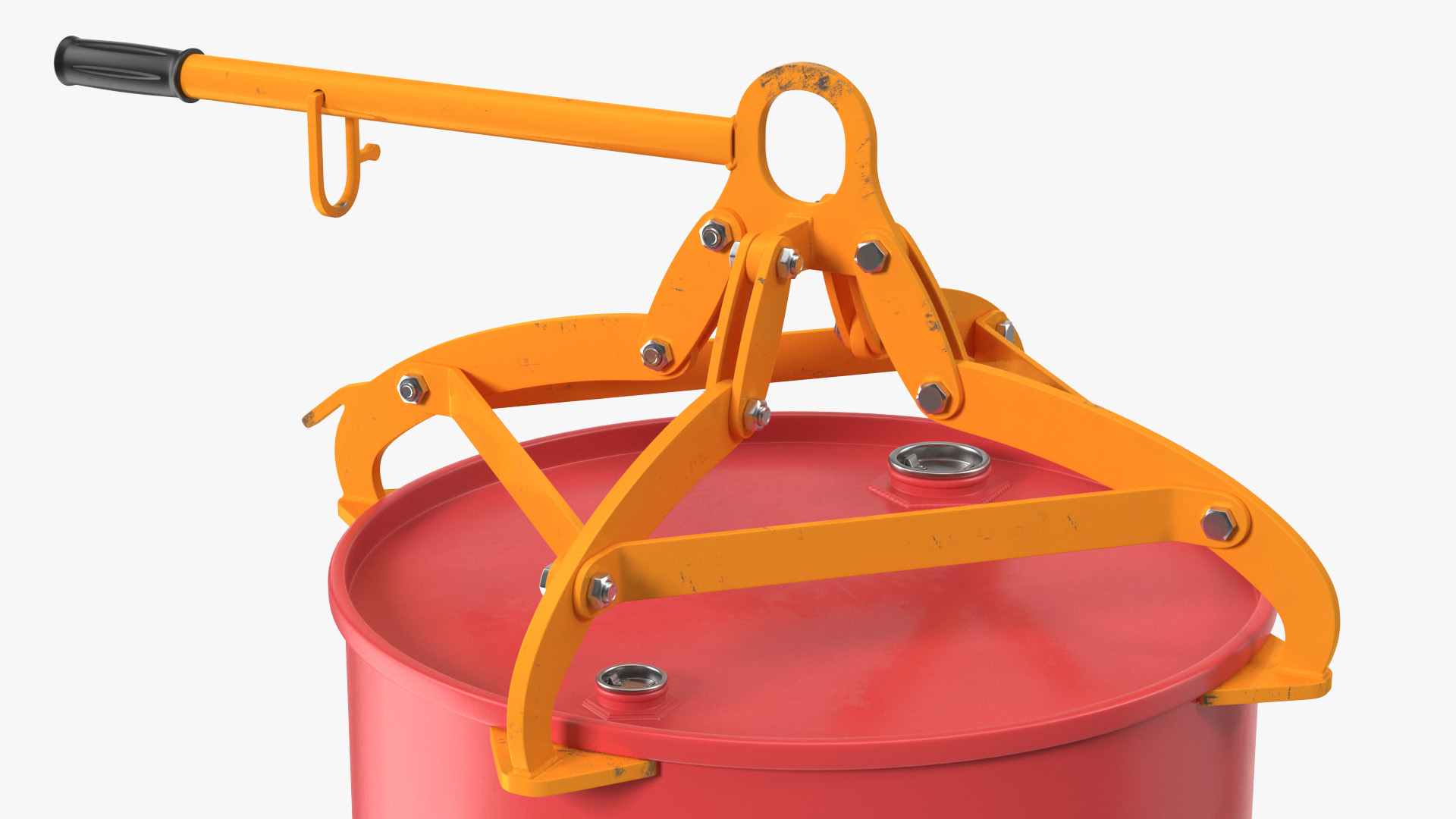 Vertical Drum Lifting Tongs with Barrel 3D model