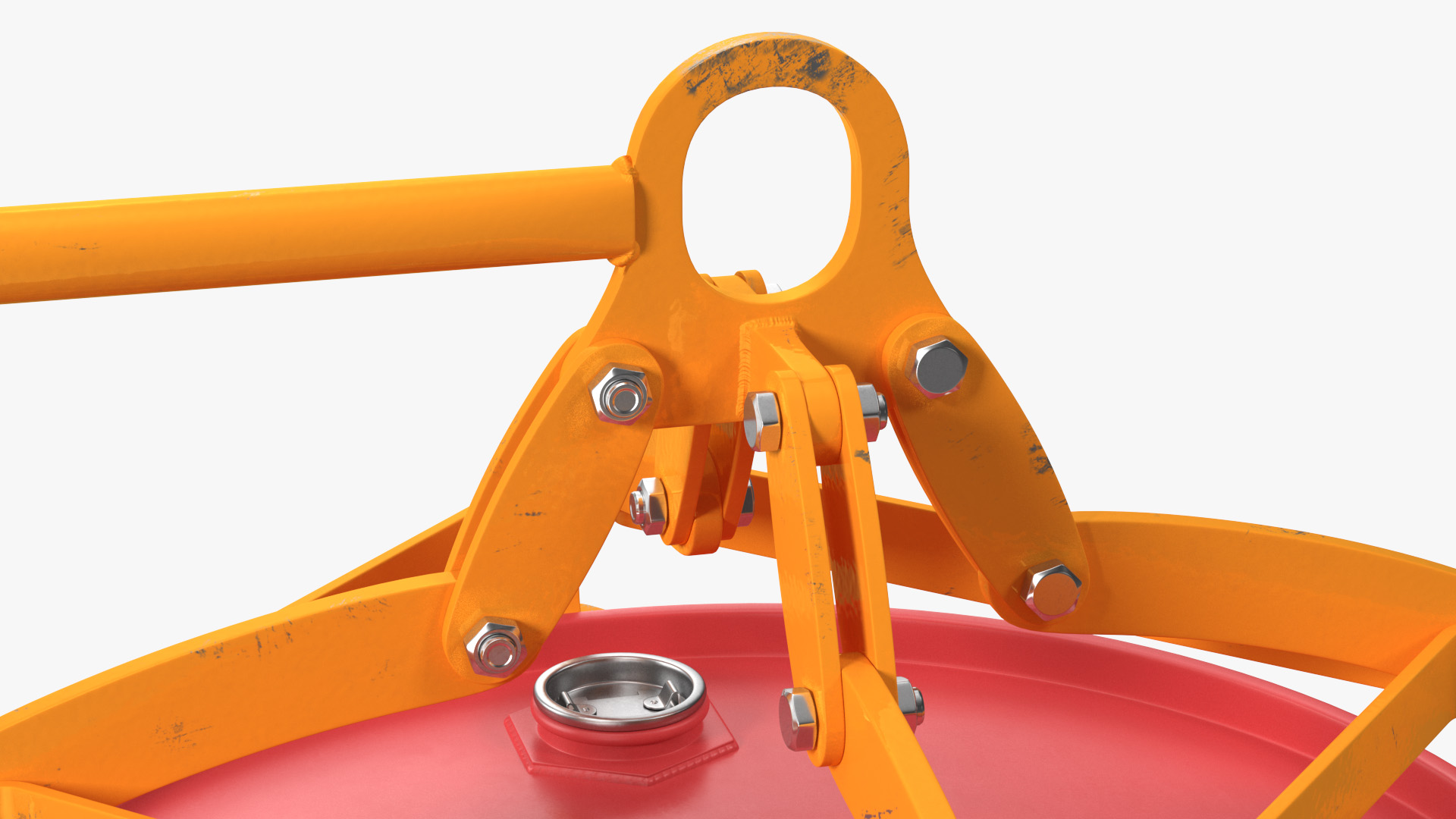 Vertical Drum Lifting Tongs with Barrel 3D model