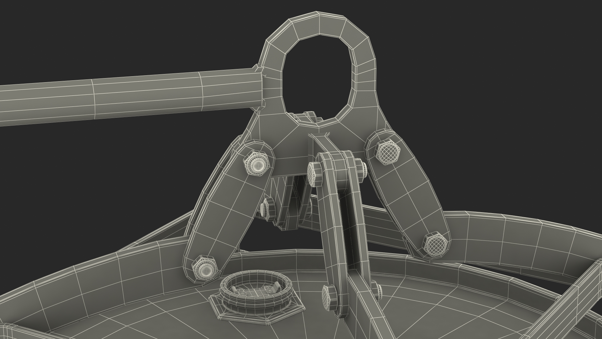 Vertical Drum Lifting Tongs with Barrel 3D model