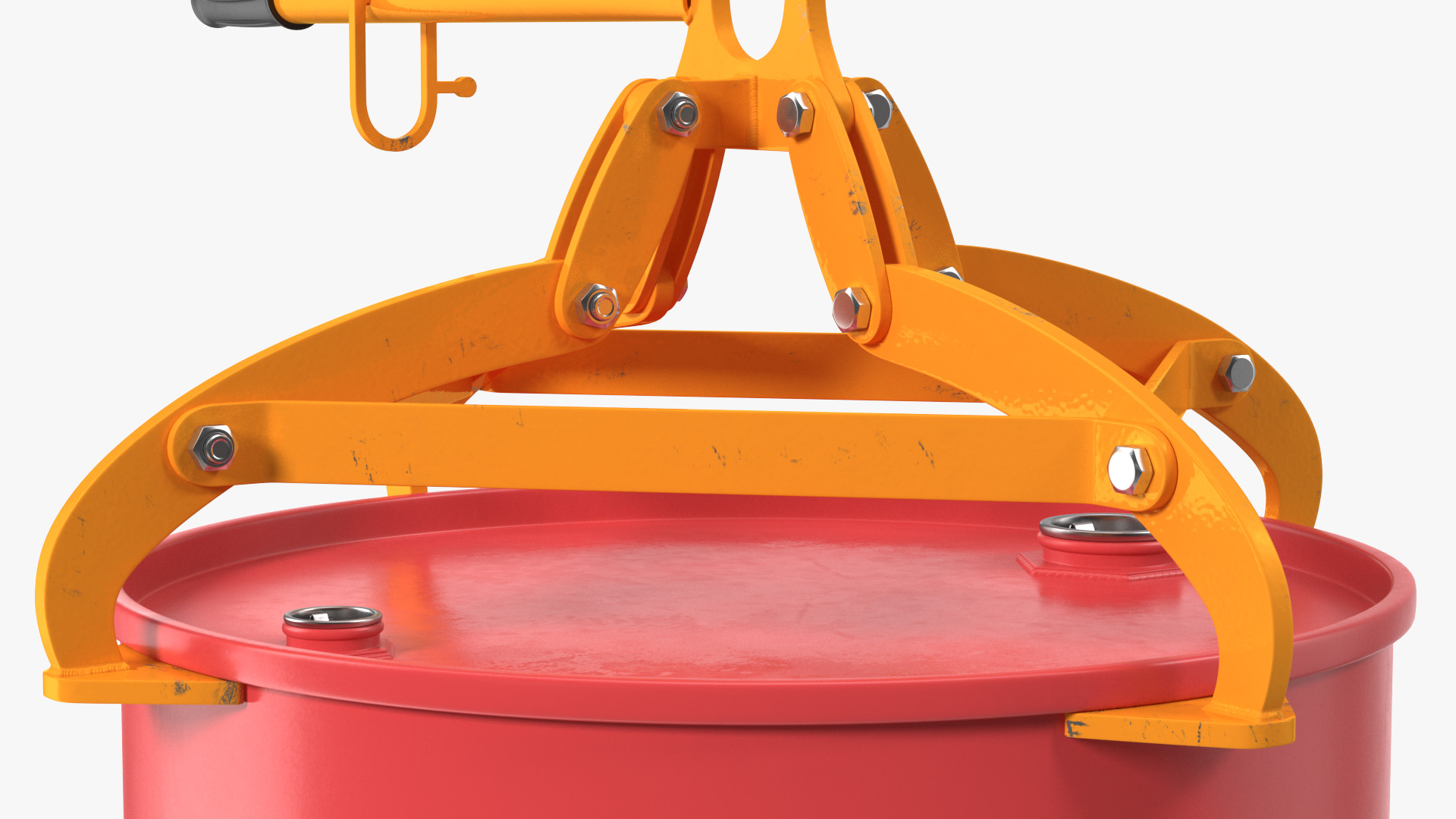 Vertical Drum Lifting Tongs with Barrel 3D model