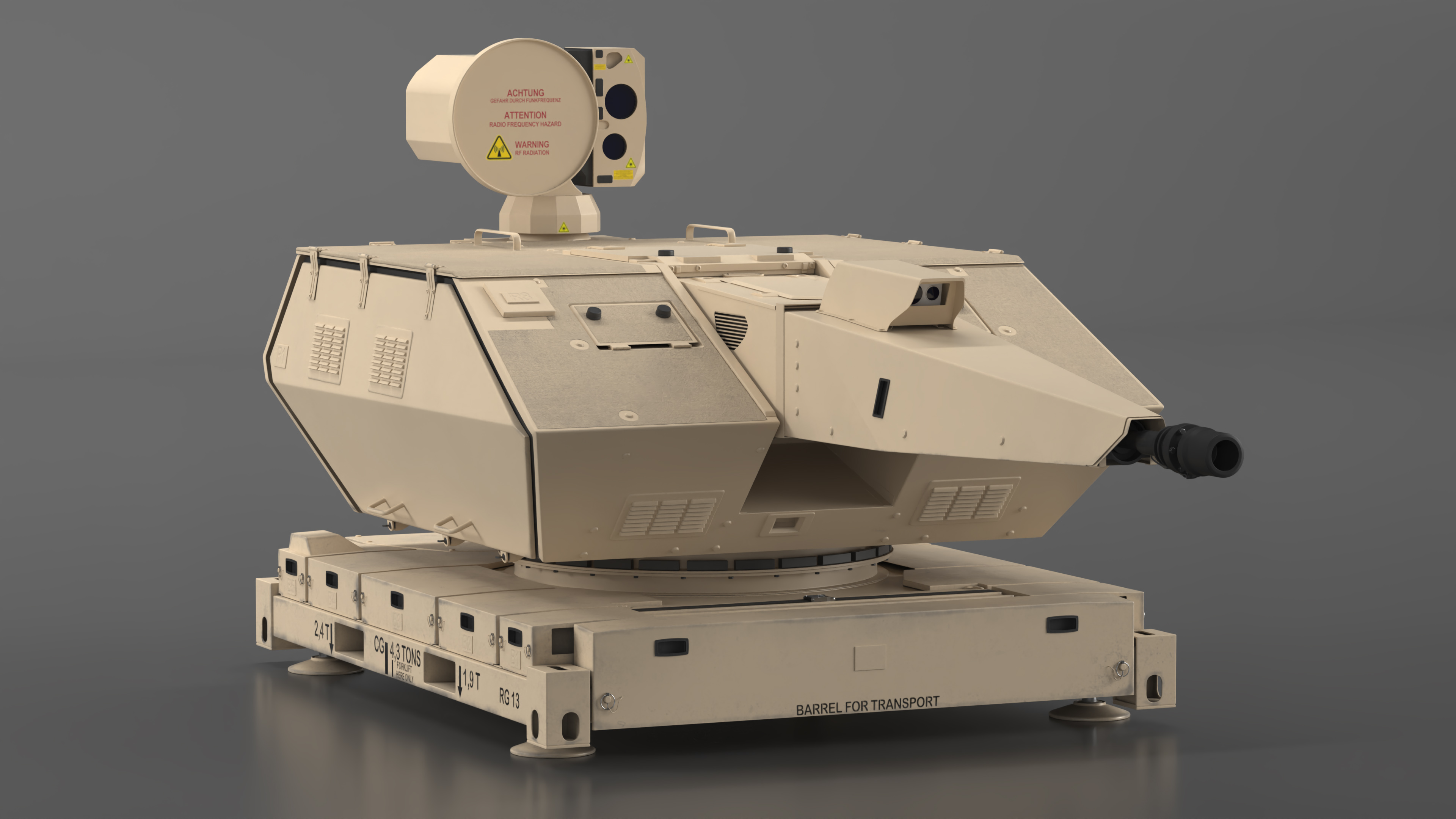 3D Skynex Air Defense System Sand Color