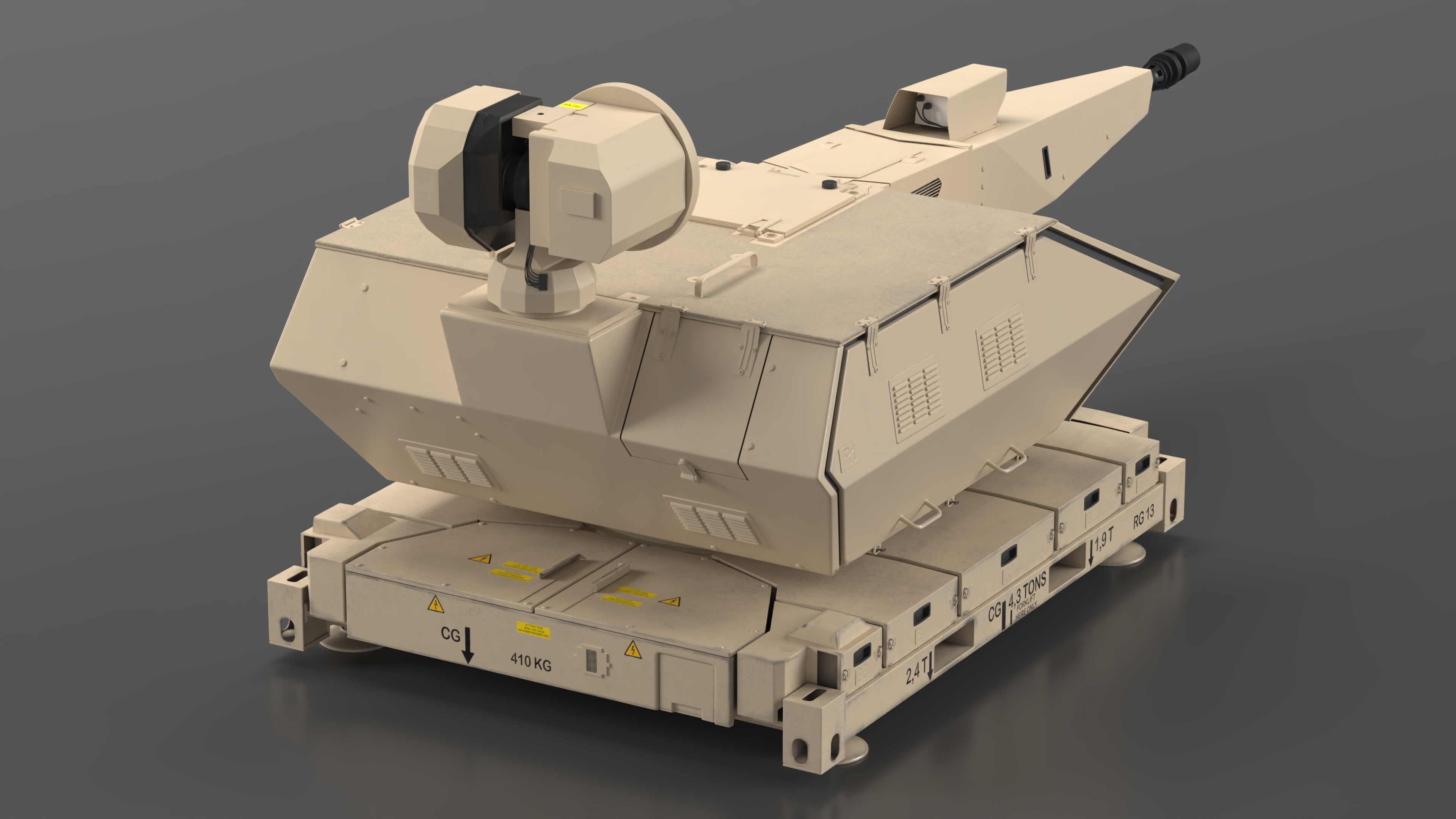3D Skynex Air Defense System Sand Color