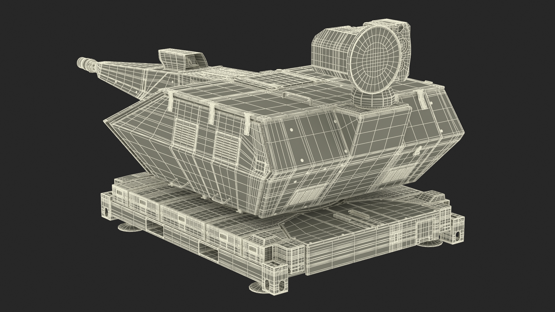 3D Skynex Air Defense System Sand Color
