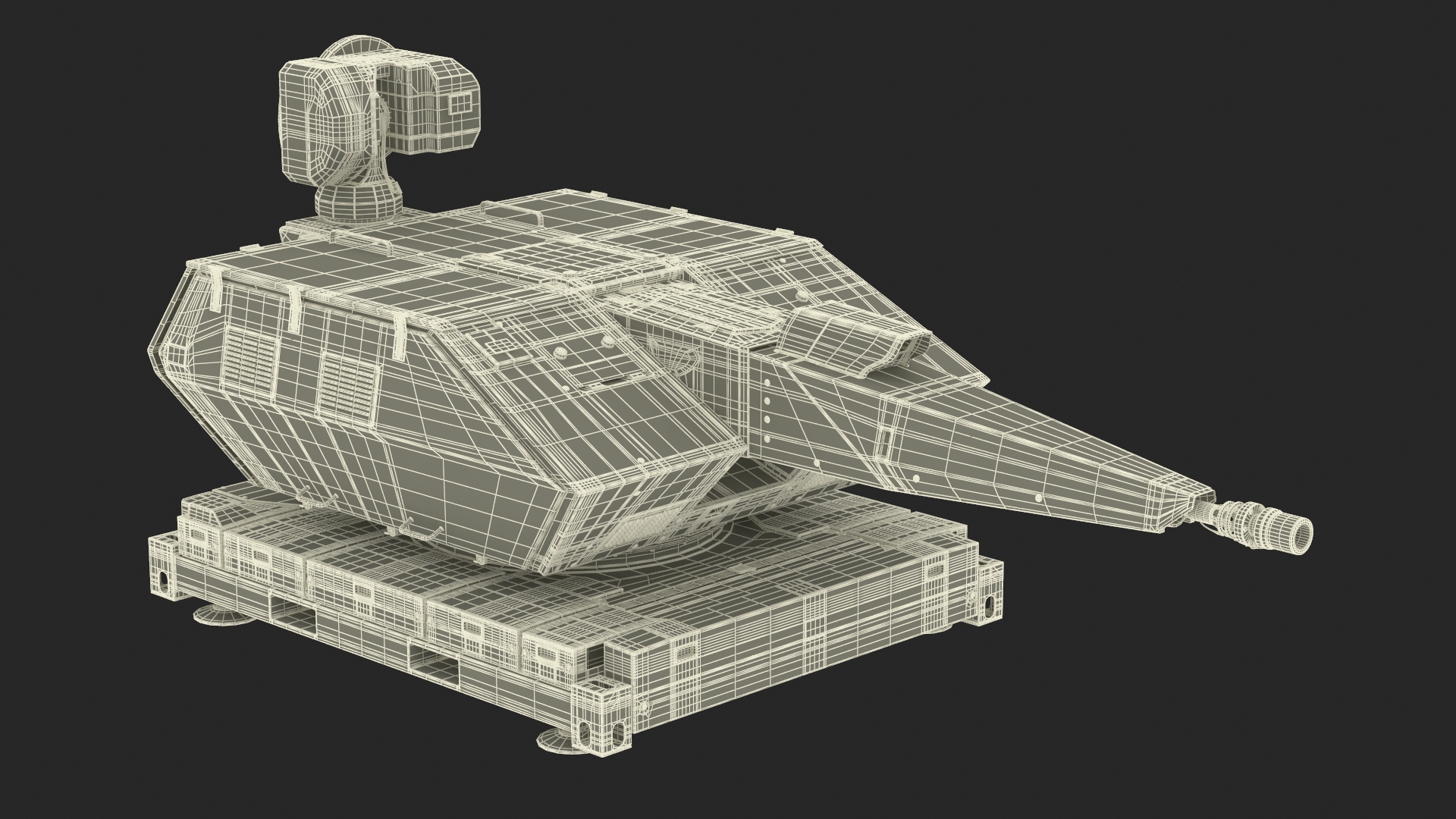 3D Skynex Air Defense System Sand Color
