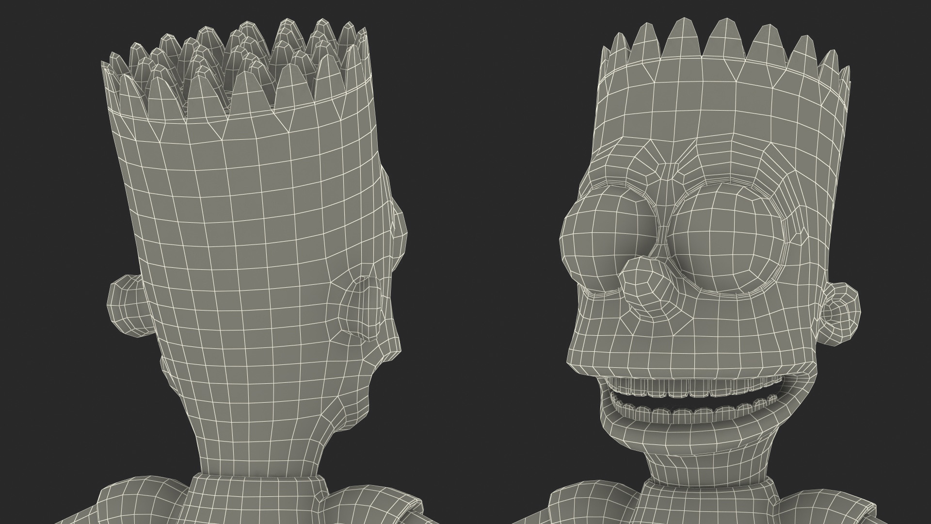 3D Bart Simpson Character Rigged for Maya model